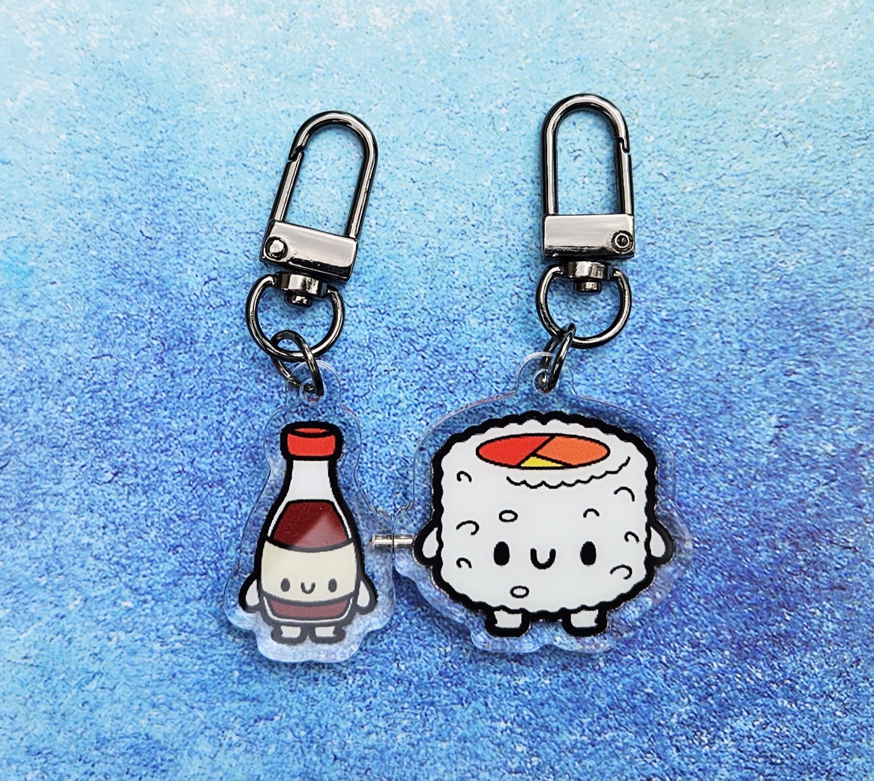 Sushi & Soy Sauce Magnetic Keychain