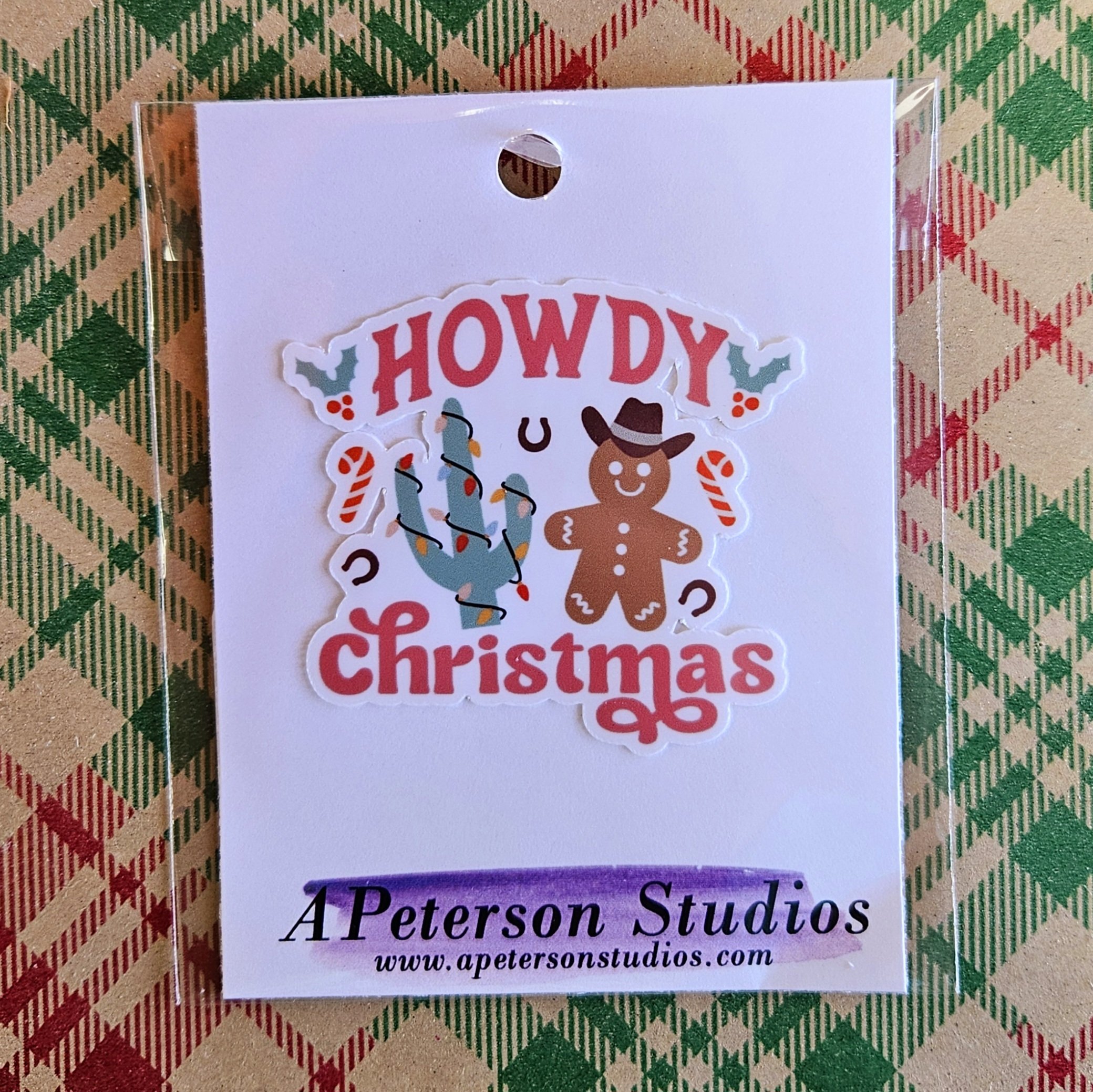 Howdy Christmas Vinyl Sticker