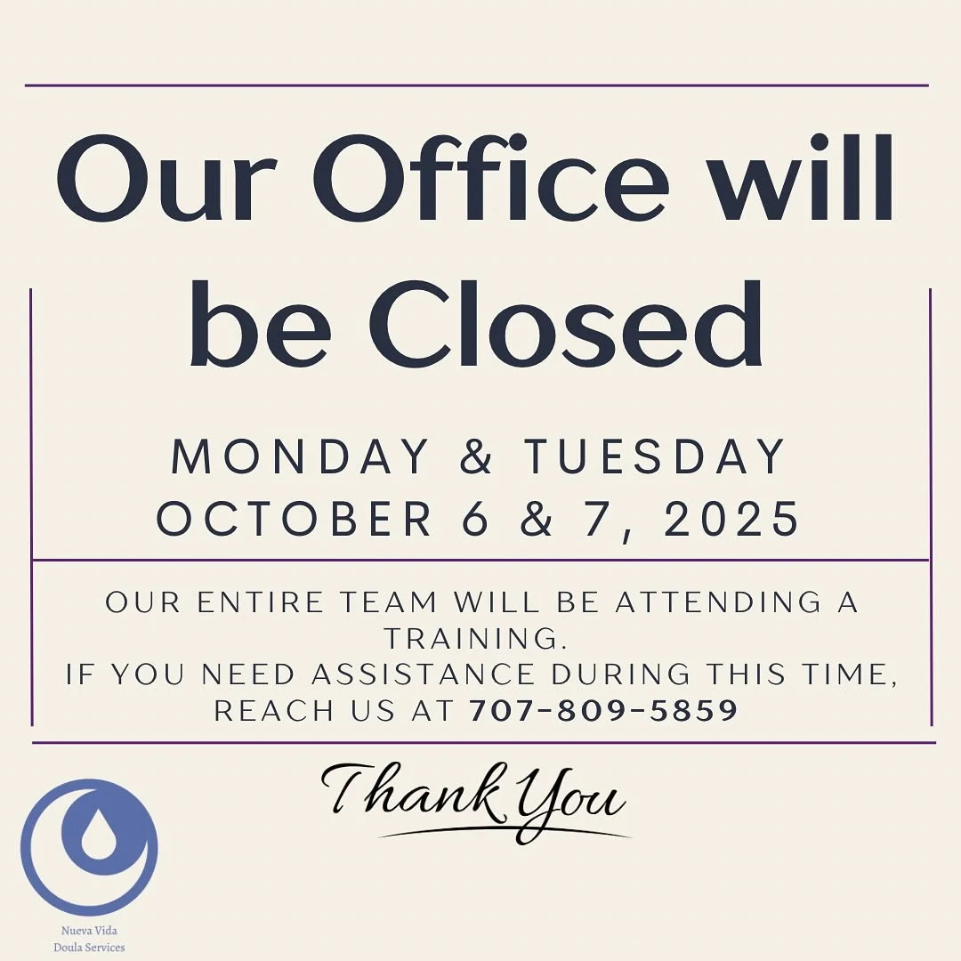 Our phones are still on and we will still be available for births and urgent needs ☀️