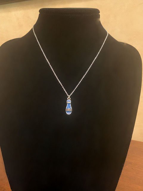 Flip Flop Sandle necklace-Blue