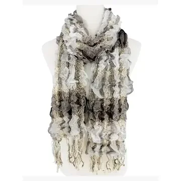 Bamboo Ultra Soft 3D Scarf-Creamy Brown Blend