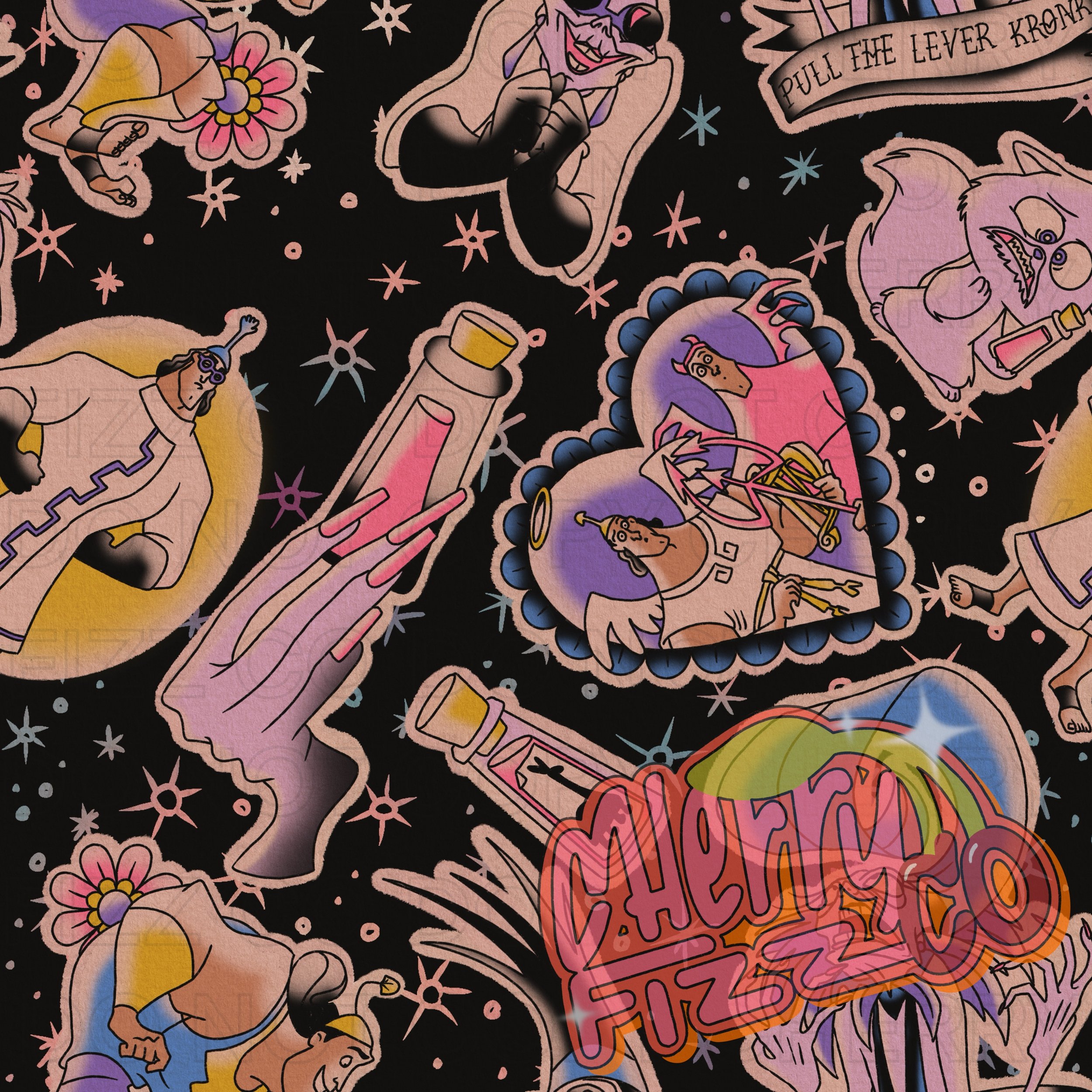 Yzma tattoo black
