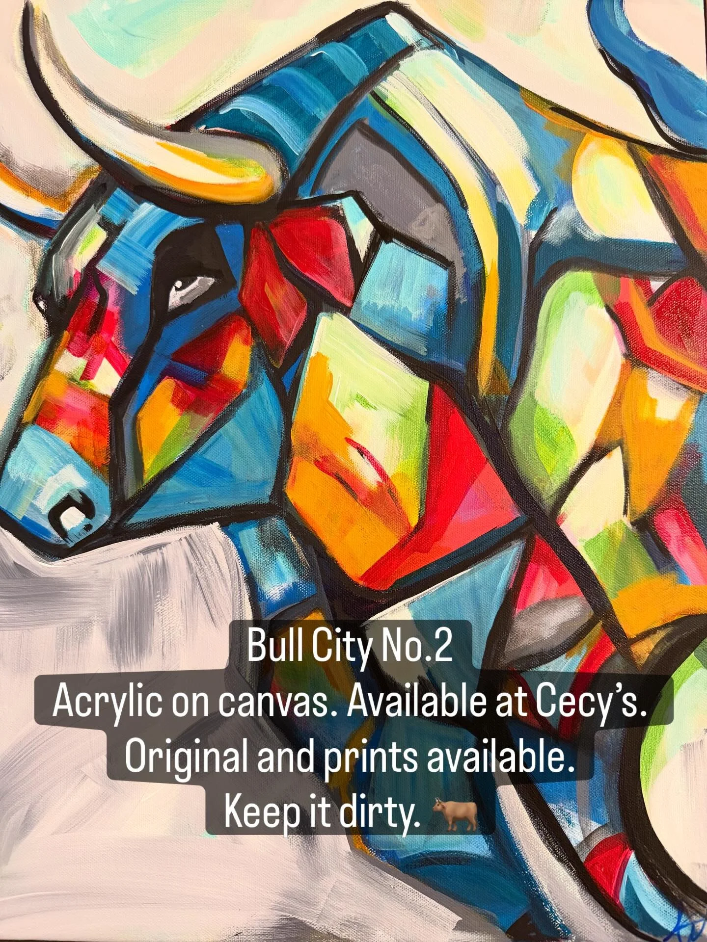 New work, prints, and greeting cards available at Cecy&rsquo;s in downtown Durham. Thanks Cecy, and your team, for the wall space! #downtowndurham #bullcity #bullcitypride