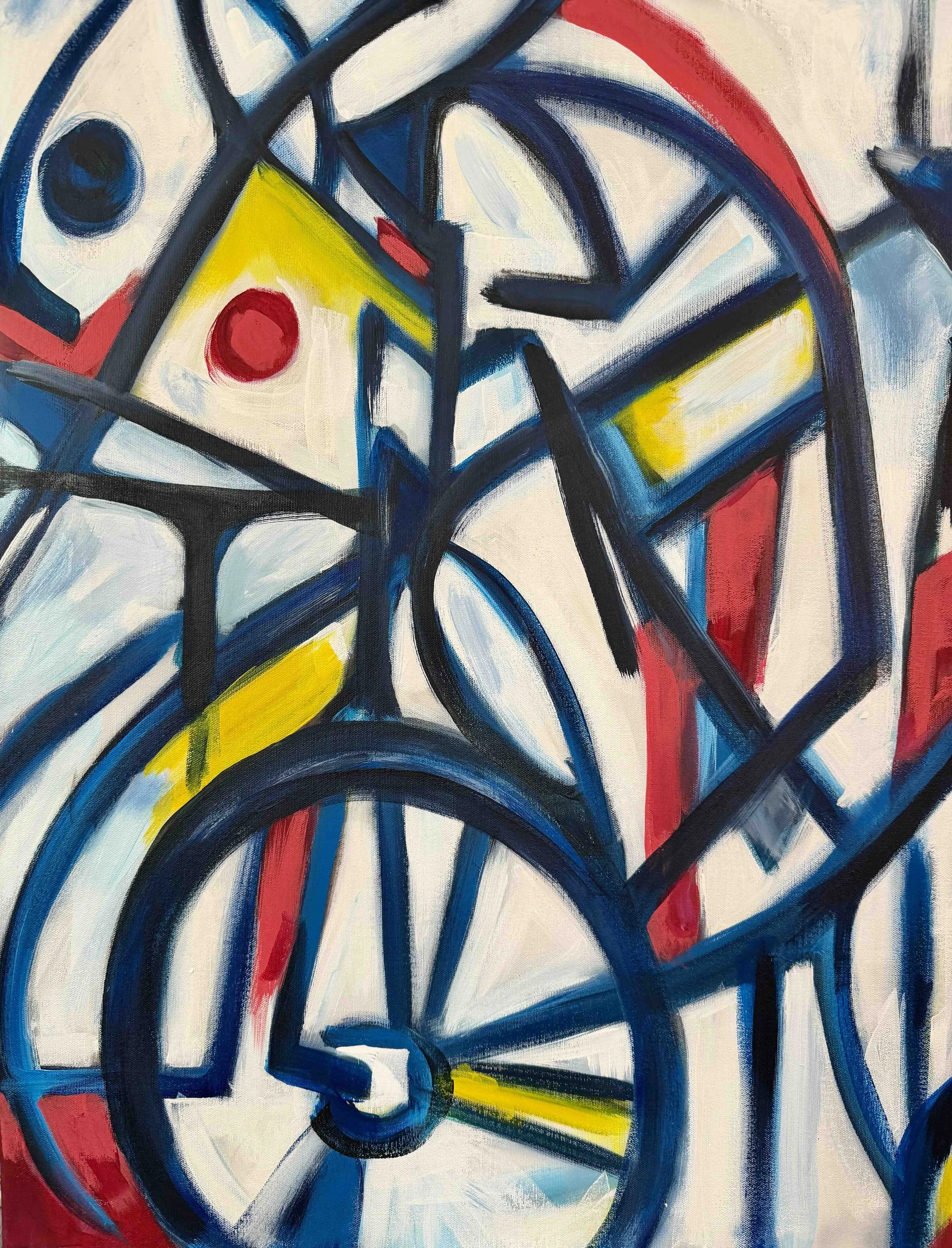 Tree of Life Cycles No. 3 Abstract Painting Karen Hitchcock