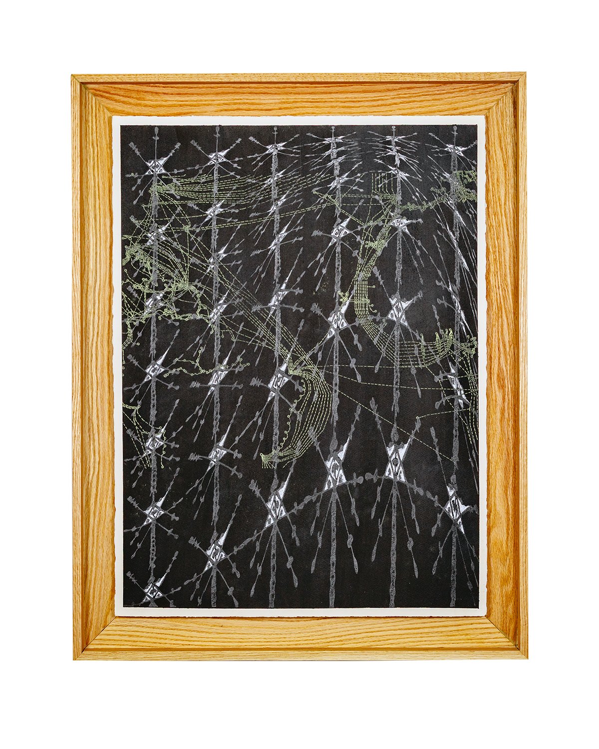 Every Server a Shrine: Cephalopod Ink, Graphite, Transfer, Color Pencil on Paper