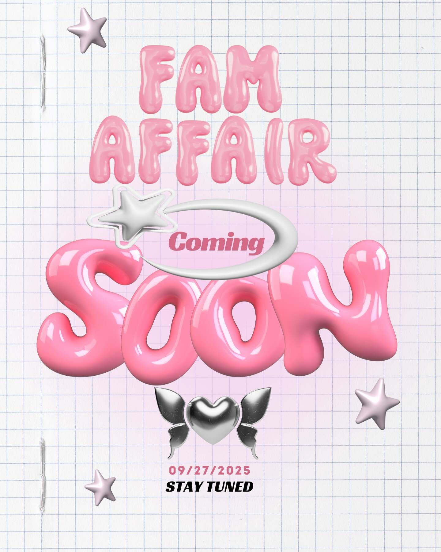 FAM AFFAIR IS BACK 🚨
Stay tuned for all things FAM 🔥
Can yall guess the theme???