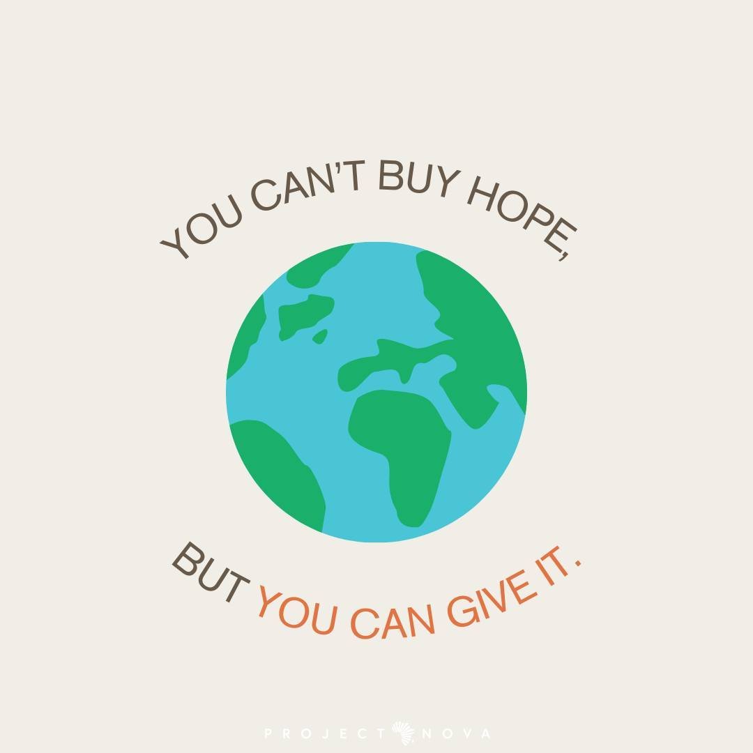 You can't buy hope, but you CAN give it! ⁠
⁠
#projectnova #yearendgiving #nonprofit #thecongo #spreadhope #givingback #missiontogive #solarlight