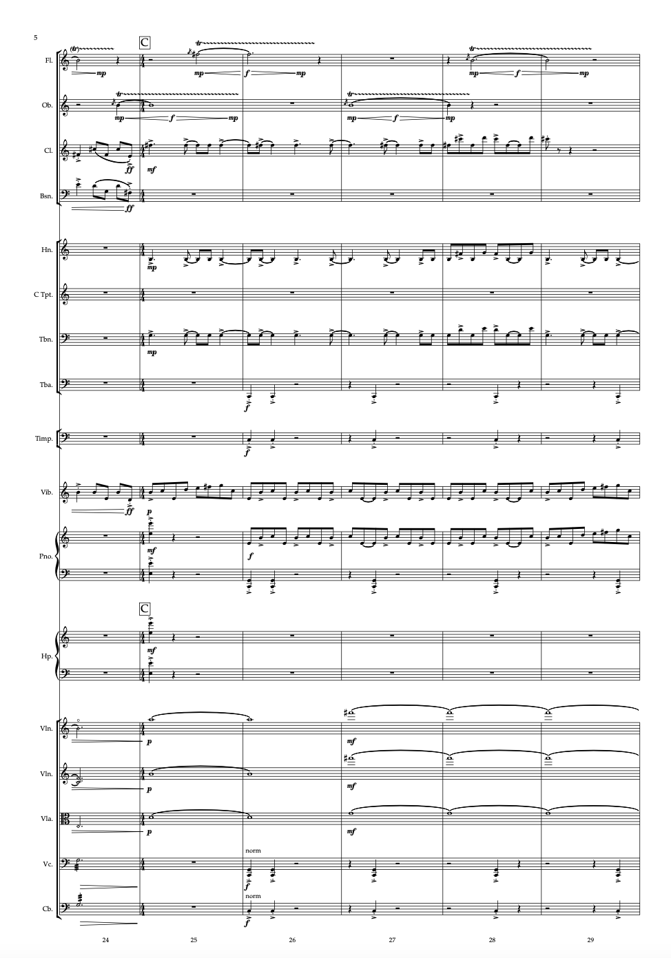 Running Aura- For Sinfonietta