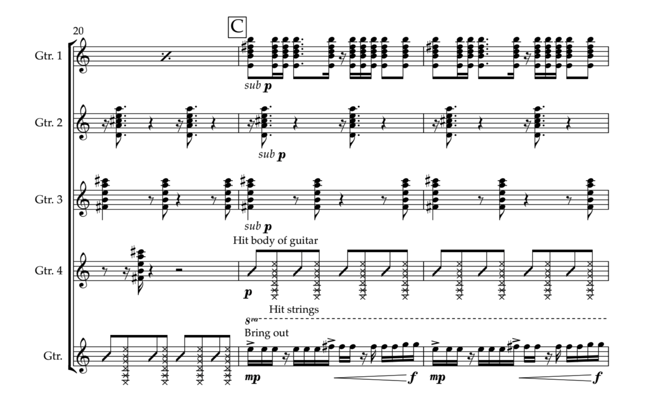 Set in Motion- For Classical Guitar Quintet