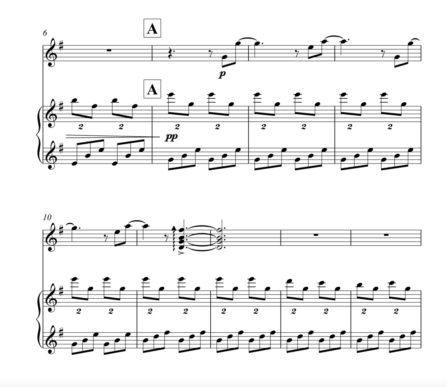 Soaring- Piano and Classical Guitar
