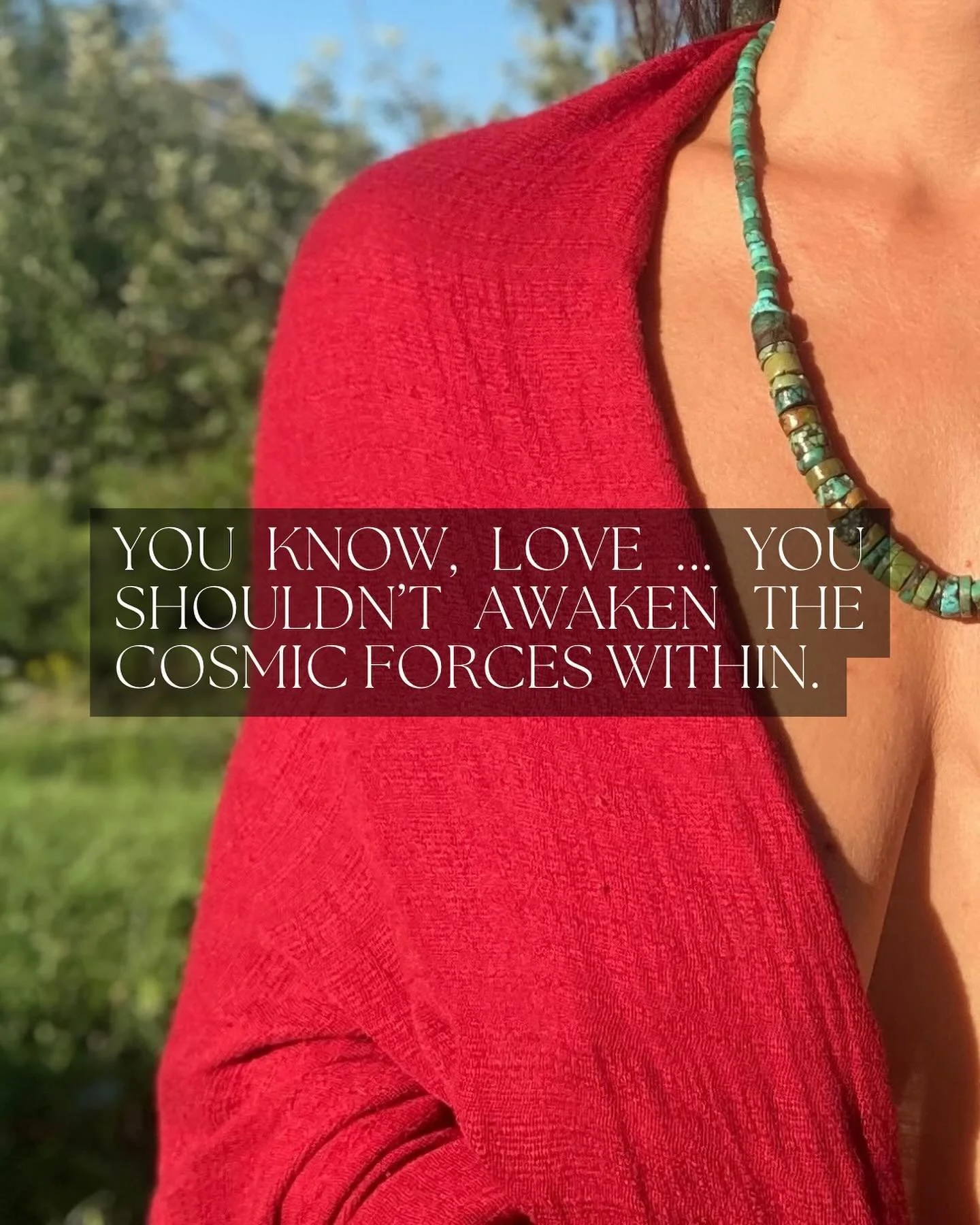 Seriously&hellip; don&rsquo;t bother awakening the cosmic forces within you if you aren&rsquo;t ready for your life to be transformed 🔥
 
If you&rsquo;re not ready to begin meeting the version of yourself that you have been calling in over &amp; ove