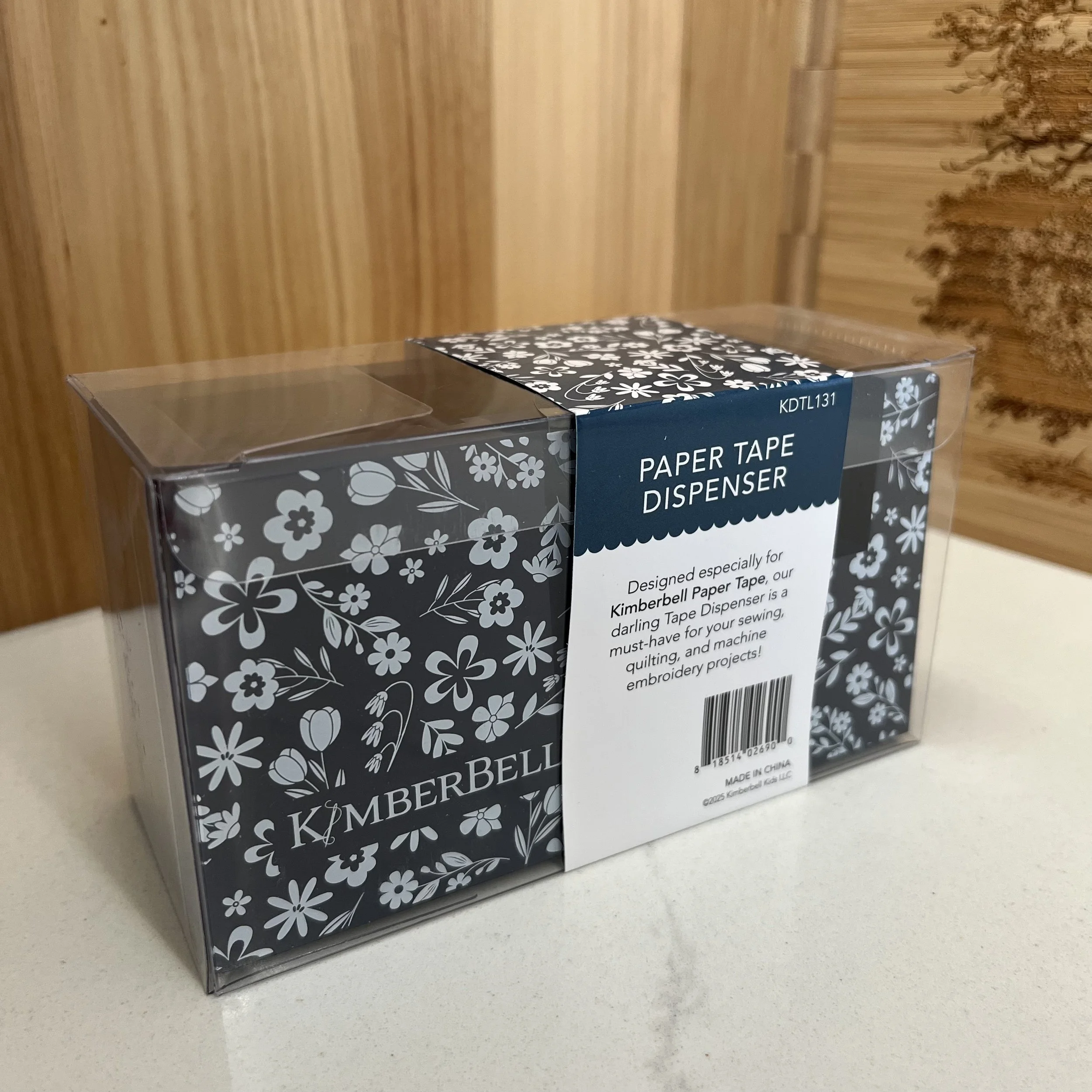 Kimberbell Navy Floral Tape Dispenser