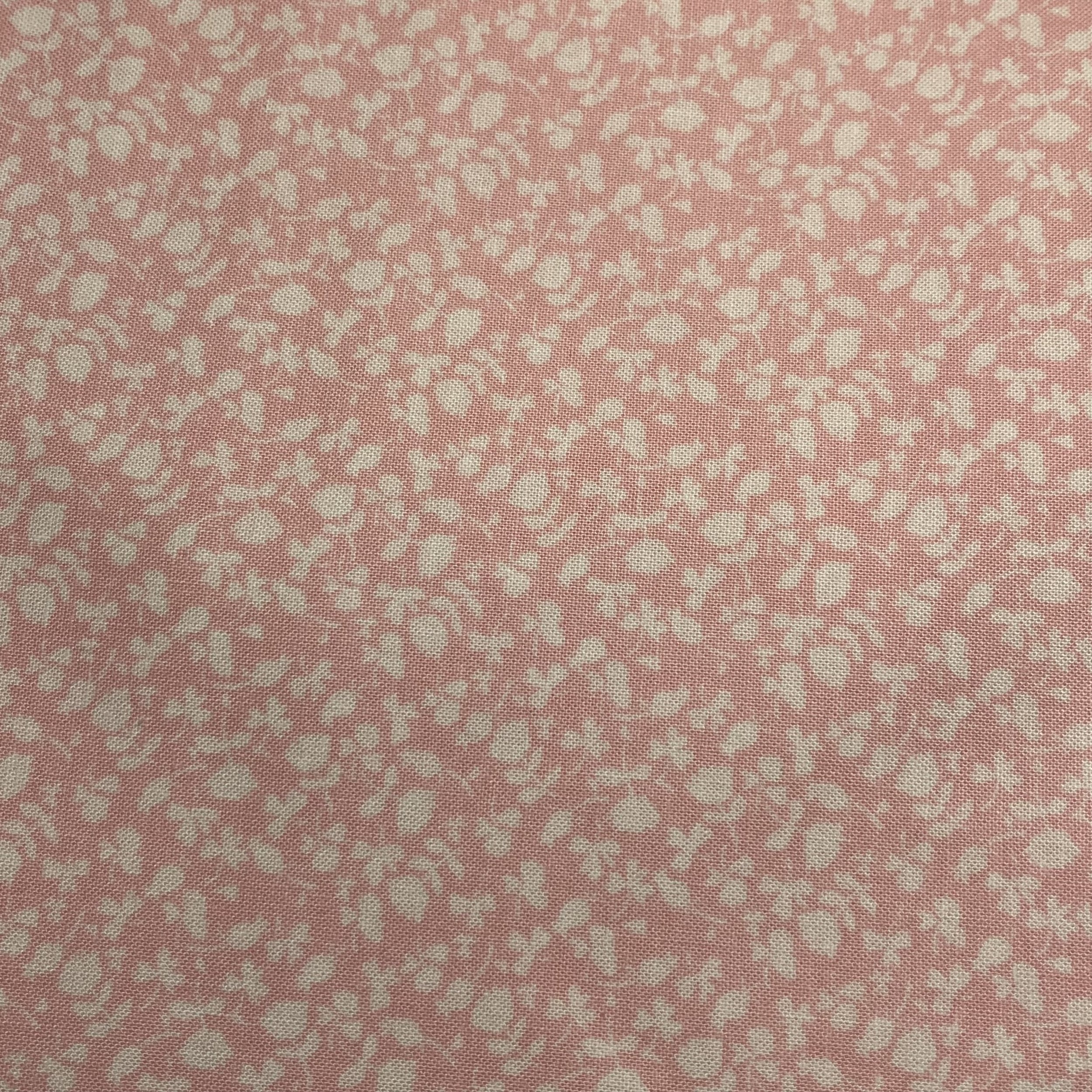 Country Mouse Fabric by Heather Ross for Windham Pink White Floral
