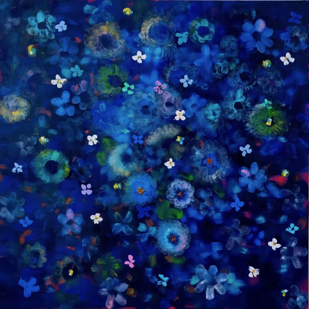 night bloom | 54 x 54" | oil on canvas