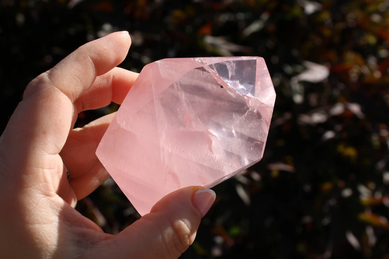 High Quality Rose Quartz Free Form from Brazil (Pink Ice