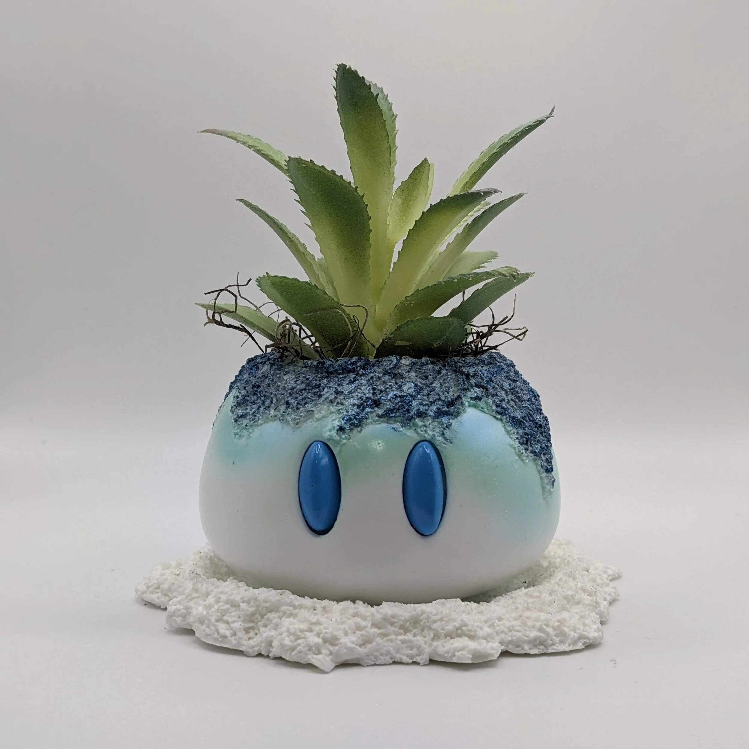 Small Cryo Slime Planter Genshin — Red Baran Creations