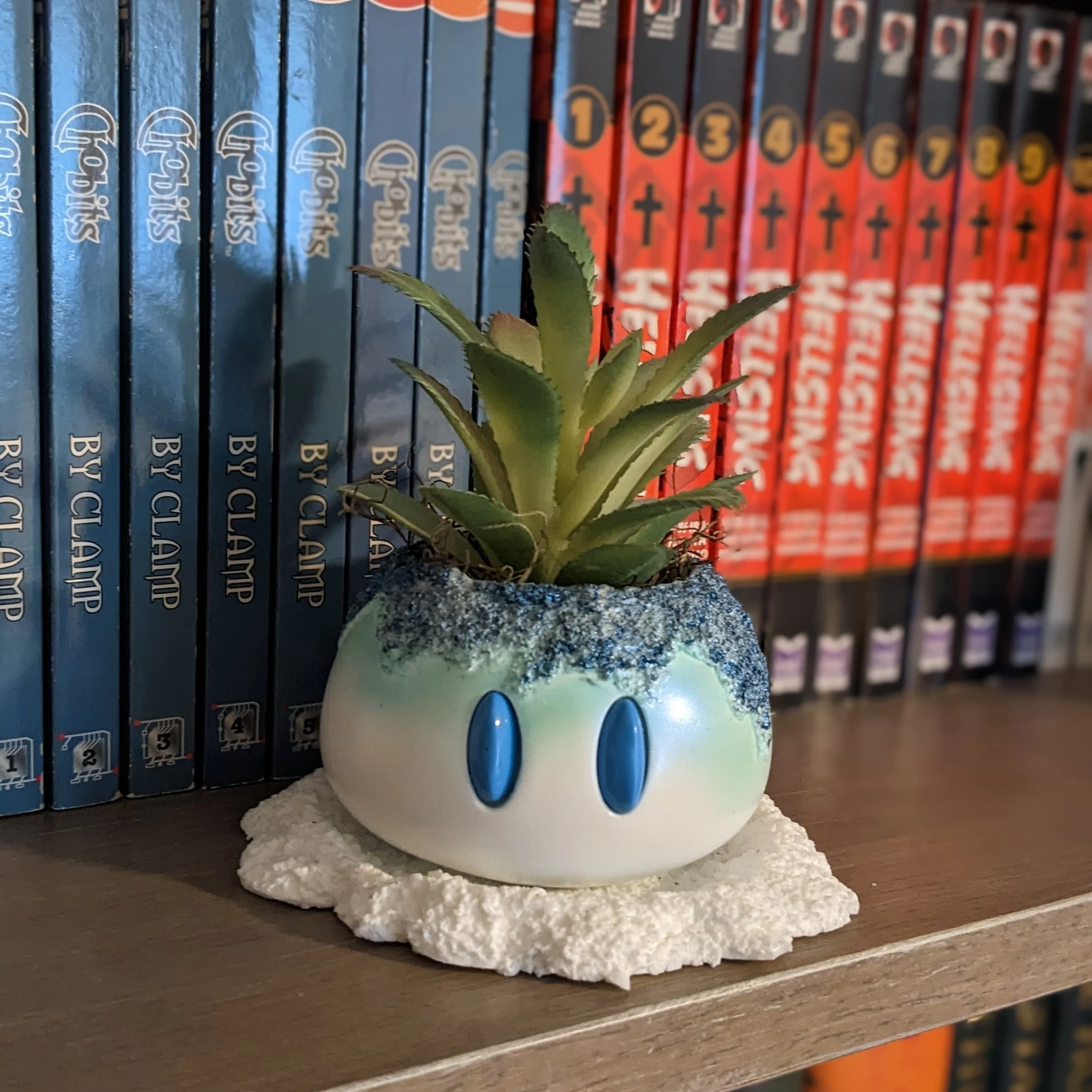 Small Cryo Slime Planter Genshin — Red Baran Creations