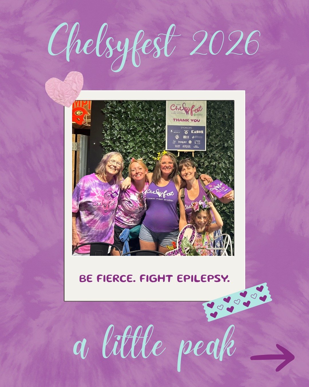 A little sneak peek of a FABULOUS day! 💜✨

We are still floating on air from Chelsyfest 2026! From flower crowns and tie-dye to an absolute rockstar lineup and the best community anyone could ask for 🫶 Thank you @AthenticBrewing for being the best 