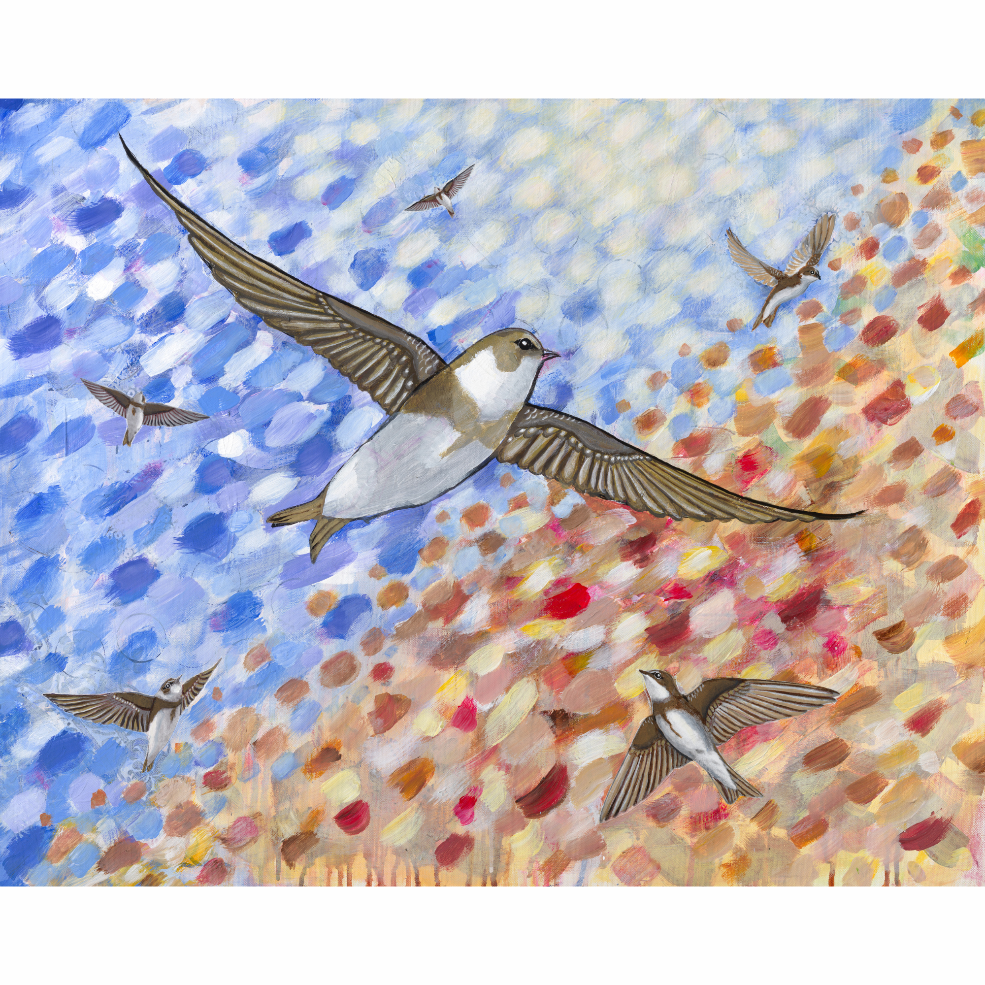 Original Painting "Where Will the Swallows Go?"