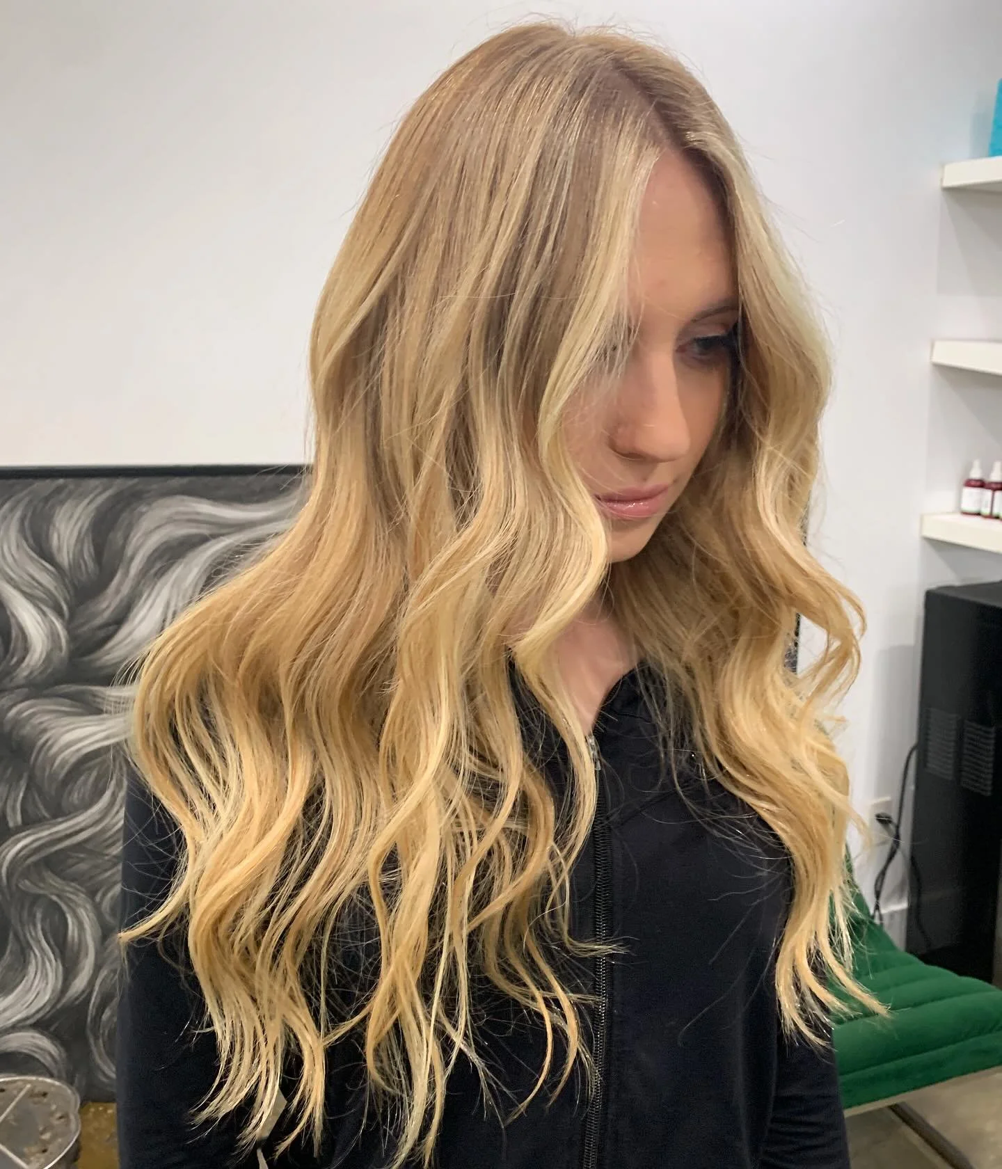 Strawberry Blonde Balayage 🌞 using @lorealpro @redkenpro shades eq 🍯 #strawberryblondehair #goldenbalayage #hollywoodflorida