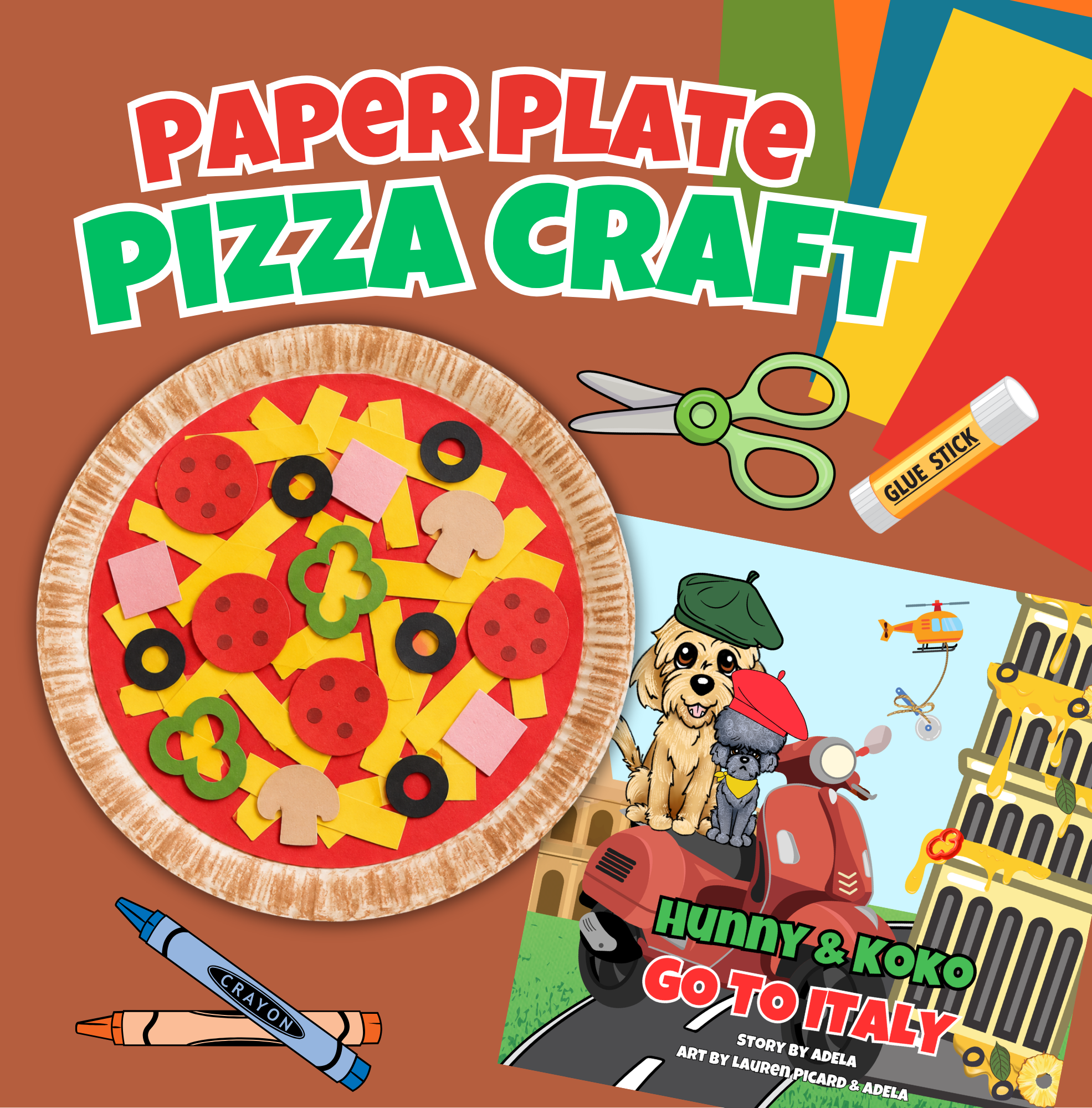 Easy Paper Plate Pizza Craft for Kids 🍕