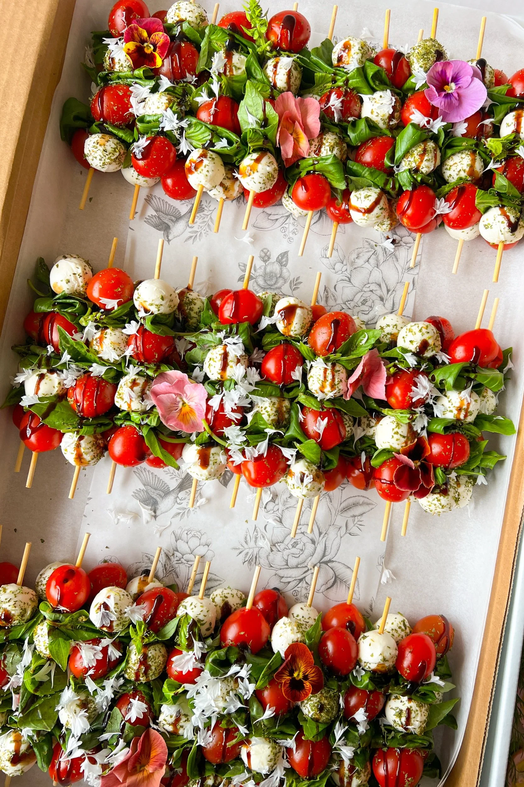 Brie & Banquet Caprese Sticks Calgary Catering
