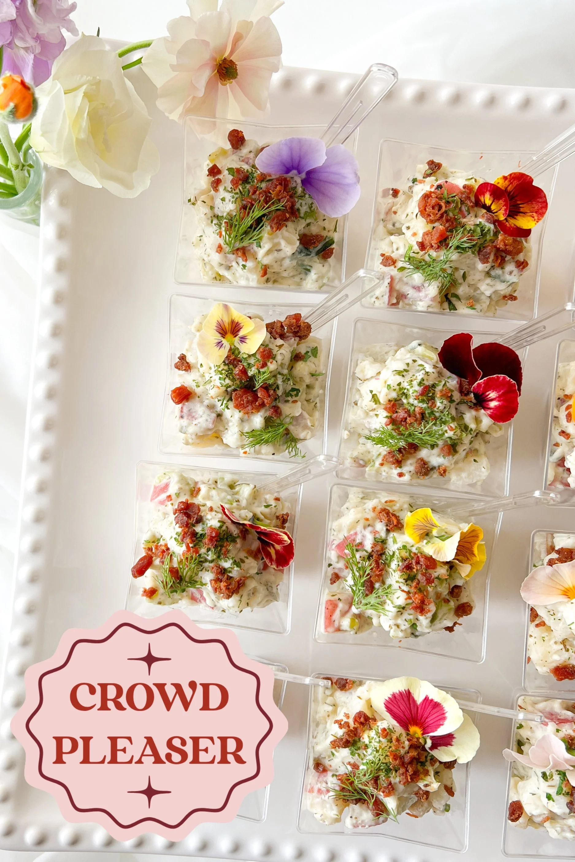 Bacon + Dill Potato Salad Cups