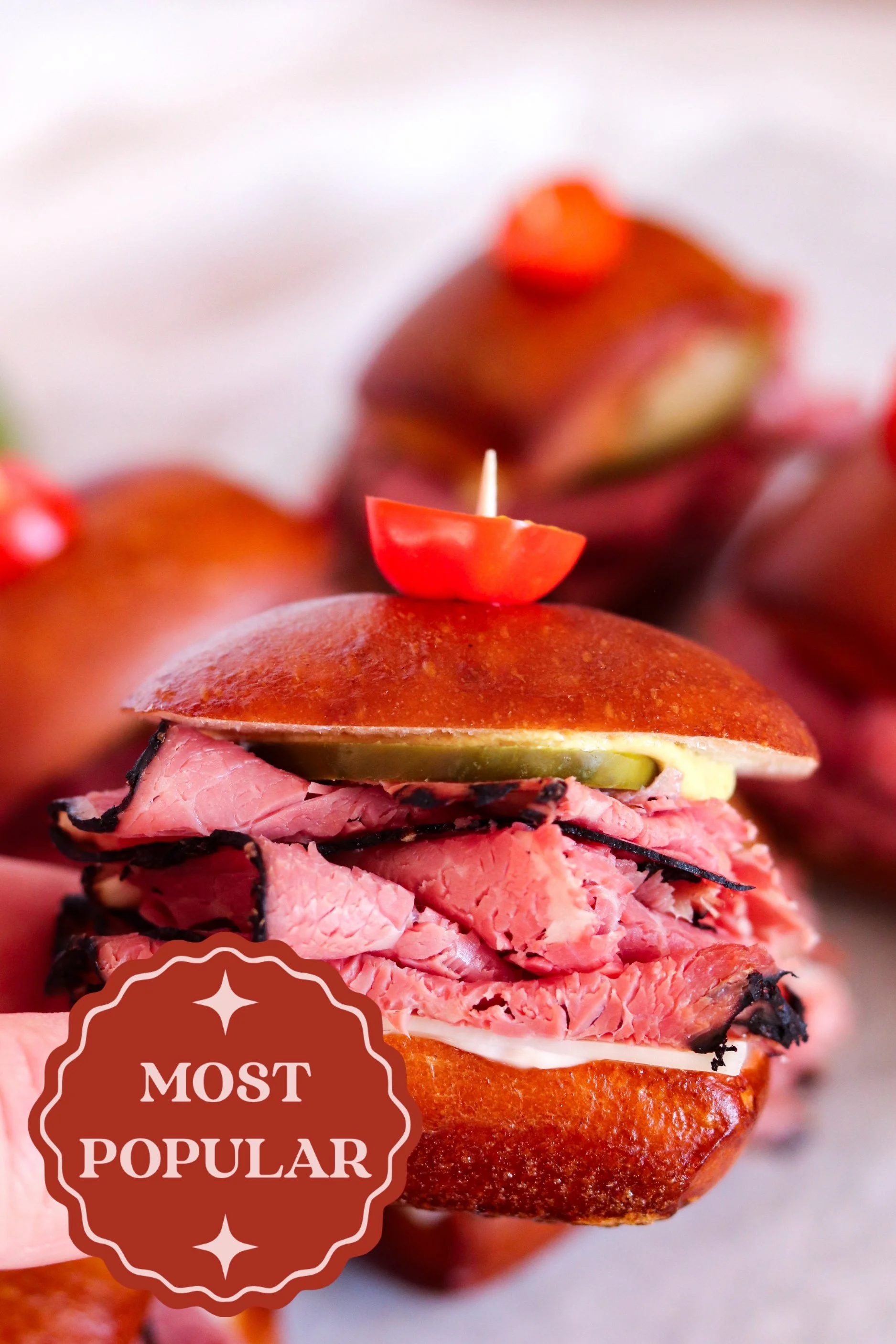 Mini Pretzel Bun Sandwiches