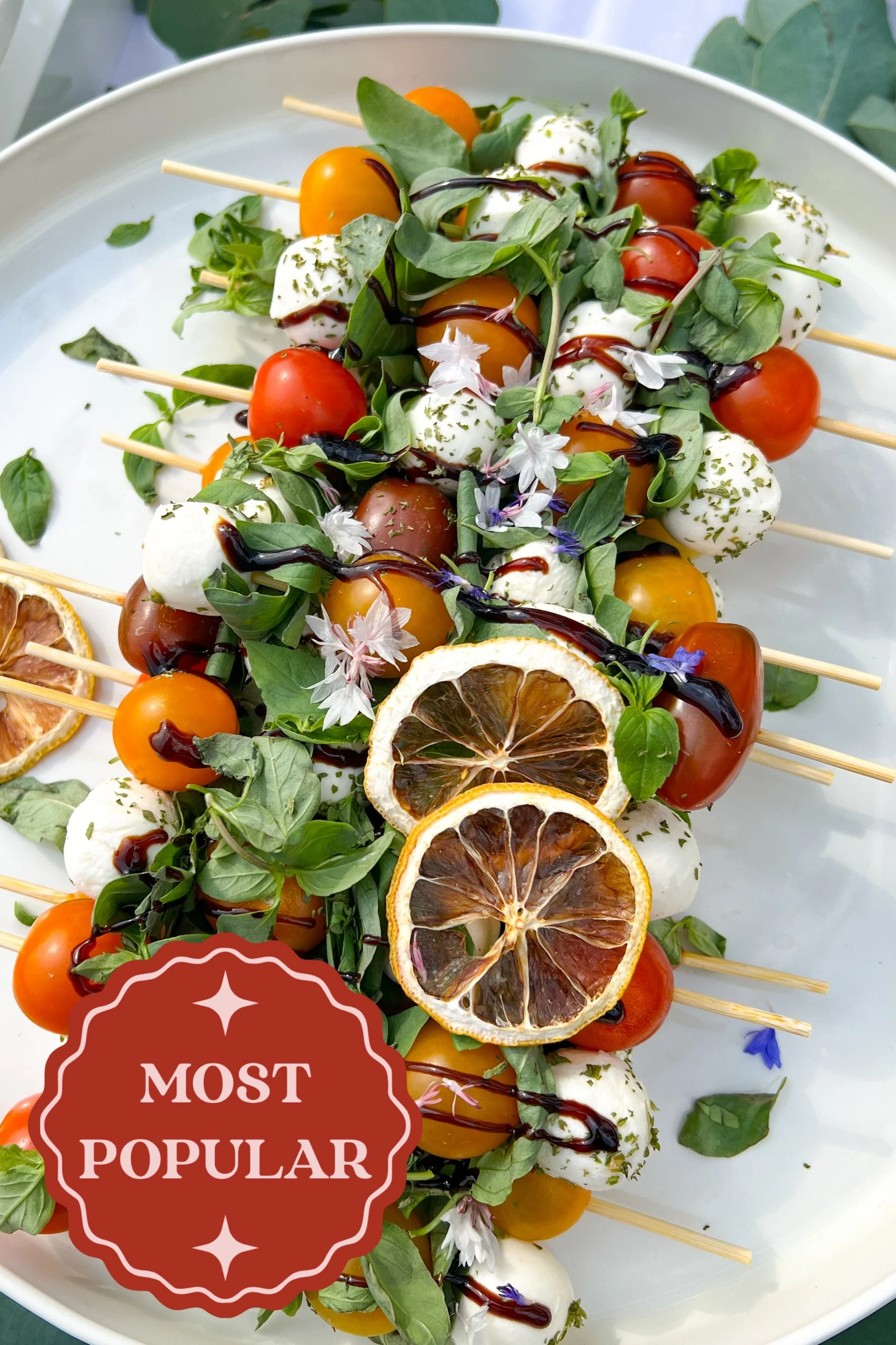 Canape Sticks | Caprese or Antipasto Sticks