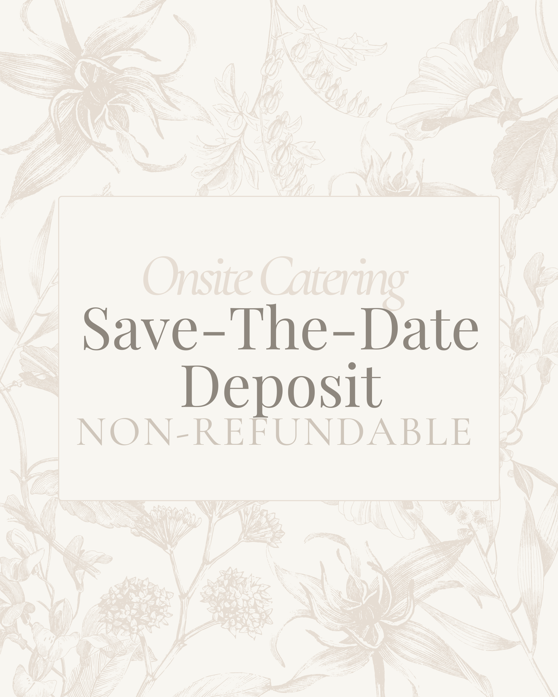 Save-the-Date Booking Deposit