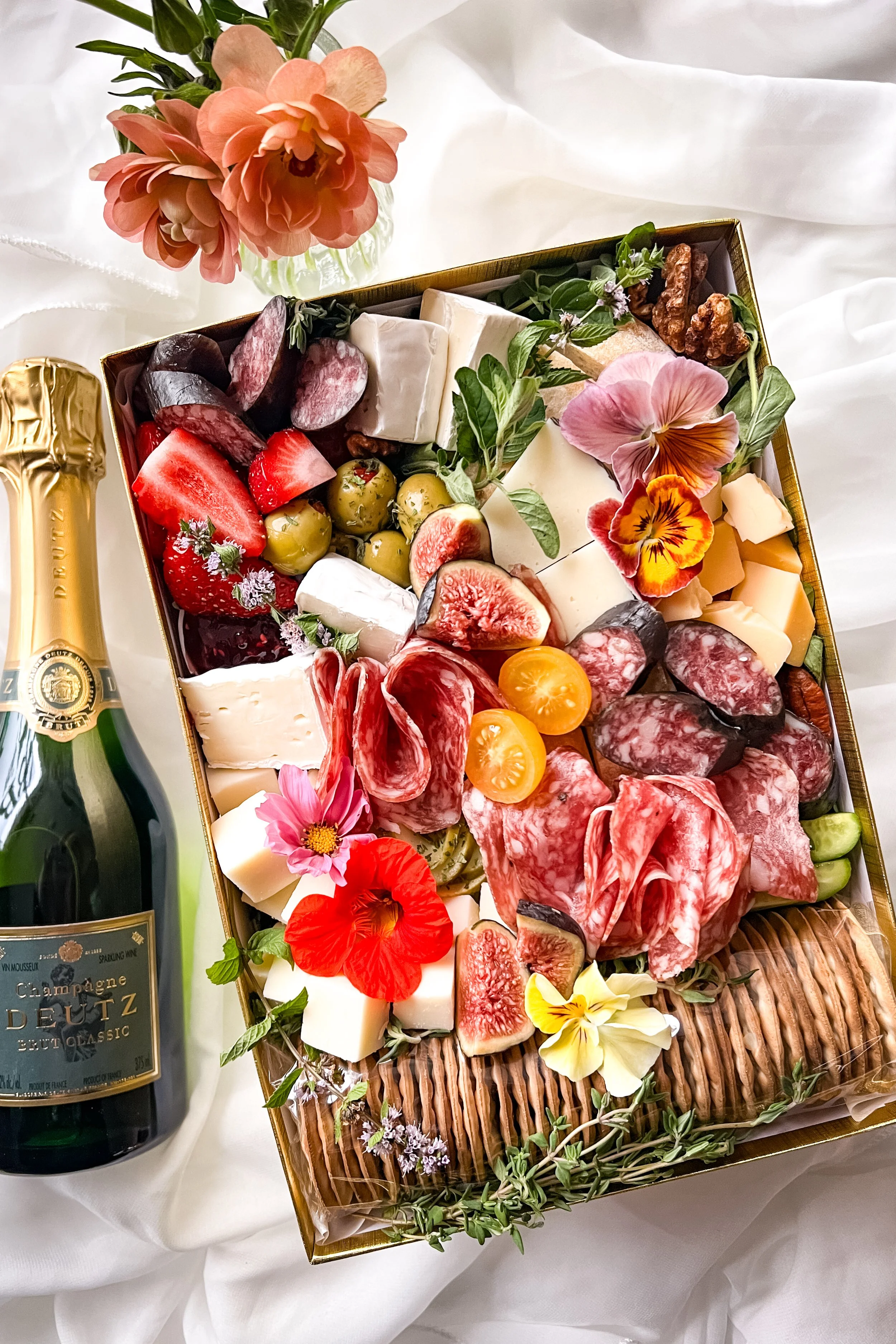 Charcuterie Graze Box for Two + Beverage