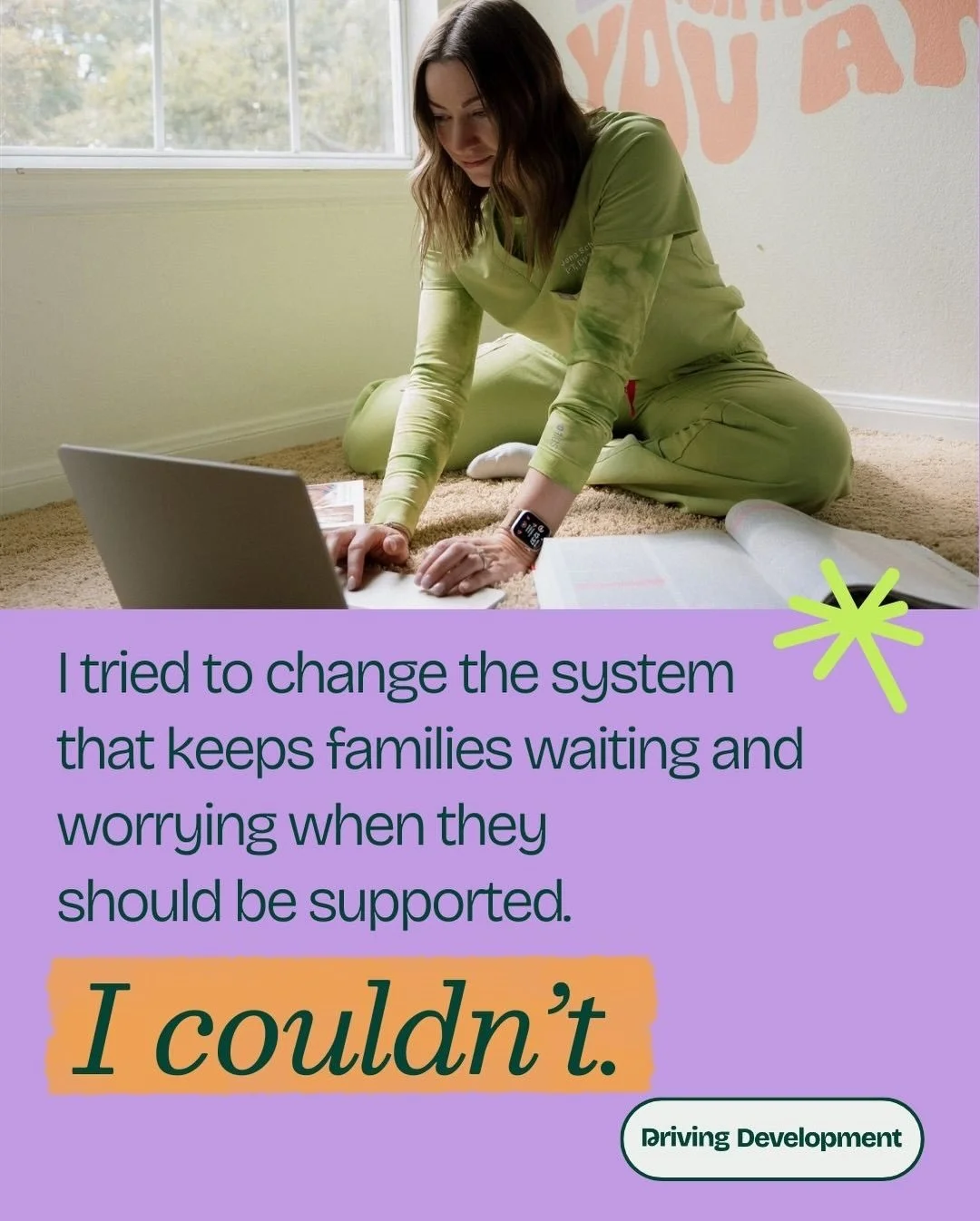 I tried to change the system.
I couldn&rsquo;t.

So I built something new.

Because &ldquo;wait and see&rdquo; isn&rsquo;t prevention.
And families deserve support before stress, specialists, and missed moments pile up.

ThriveScreen&trade; is a proa