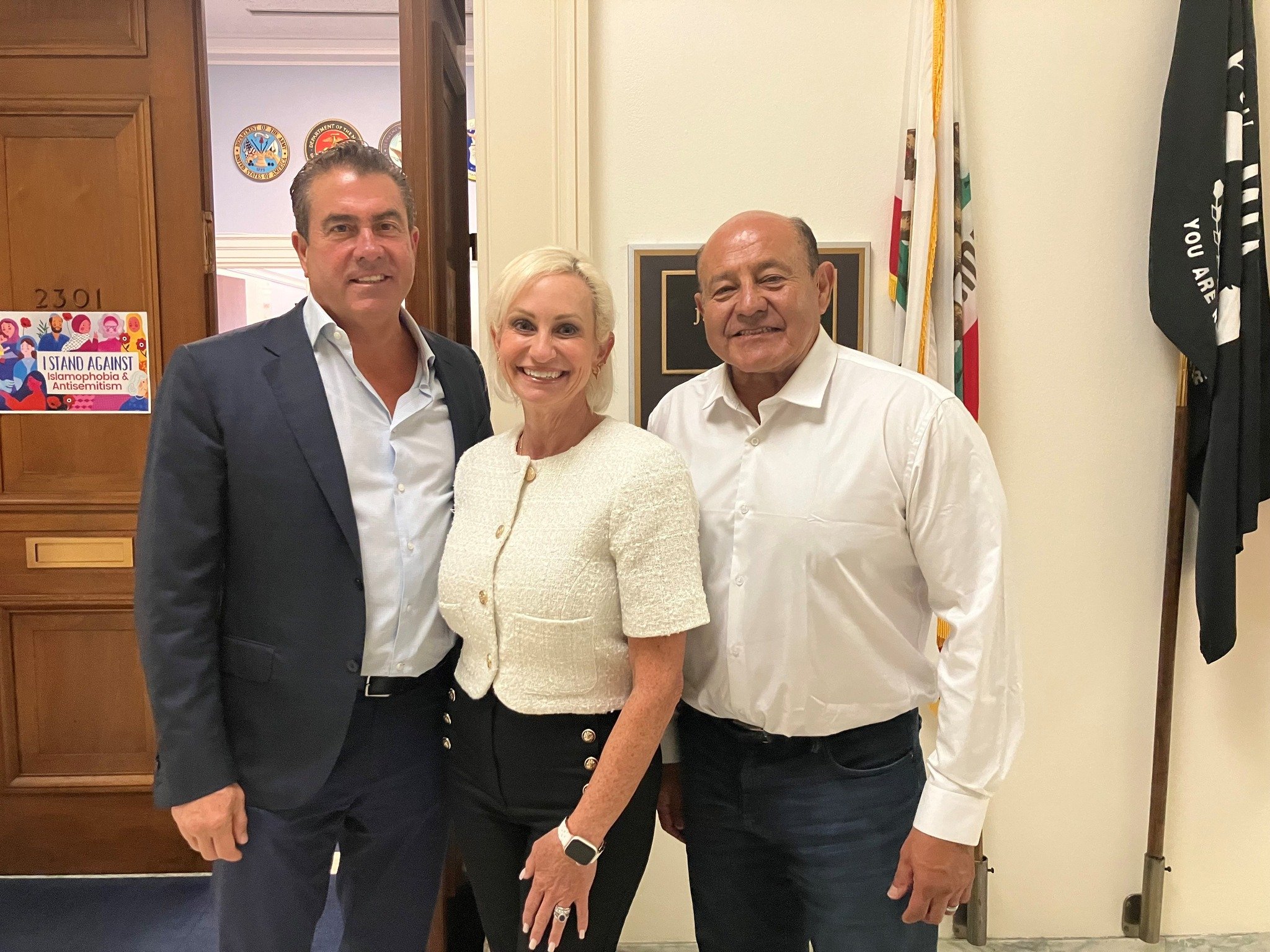 Mesa Water Board President Shawn Dewane and Vice President Marice DePasquale in Washington D.C. meeting with Representative Correa - June 2024