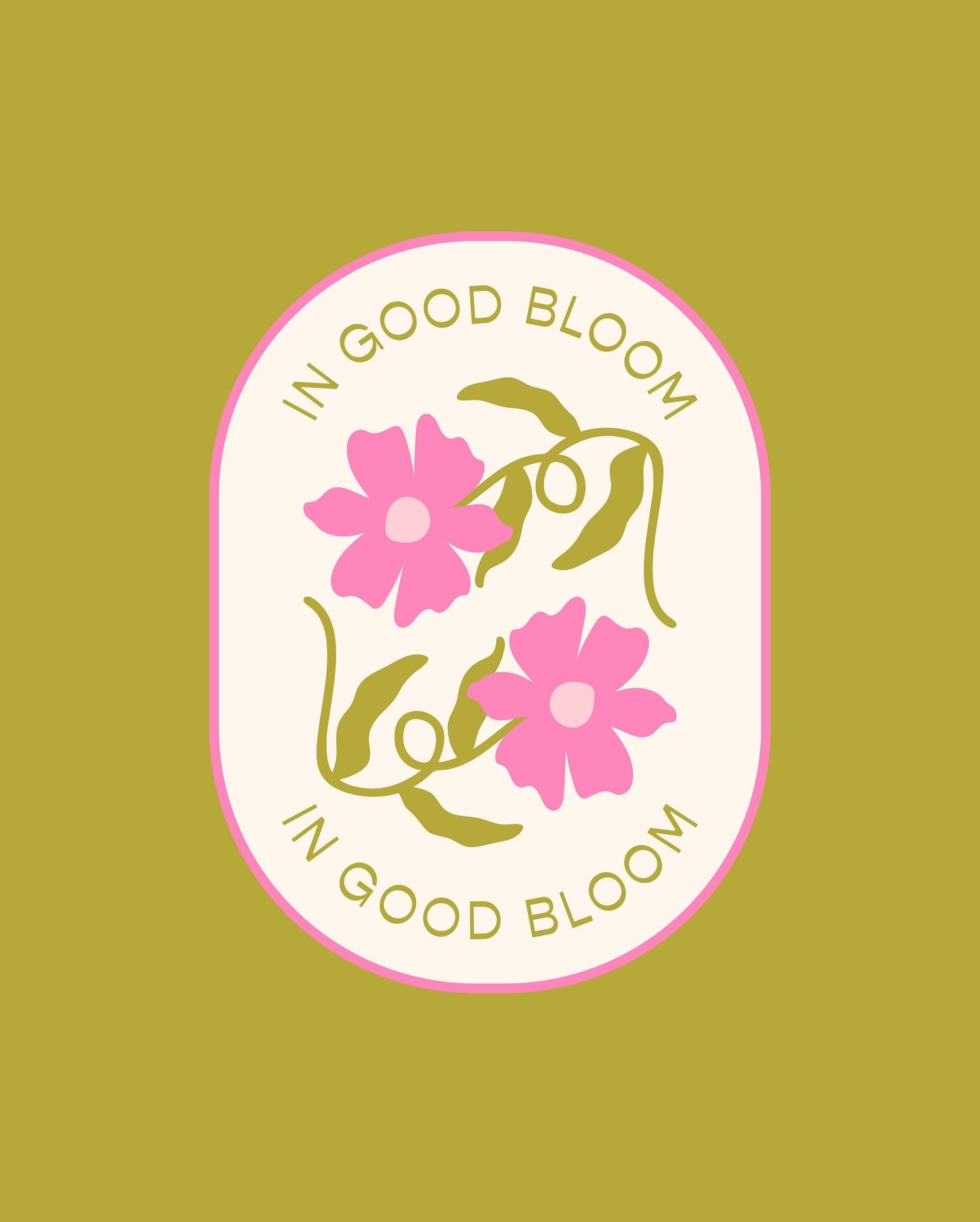 A little sneak peek of the brand identity I created for @ingoodbloom 🌸 Kenisha&rsquo;s vision was a fun, retro and colourful brand that stands out and connects with her dream clients. Bringing this playful design to life was such a blast✨