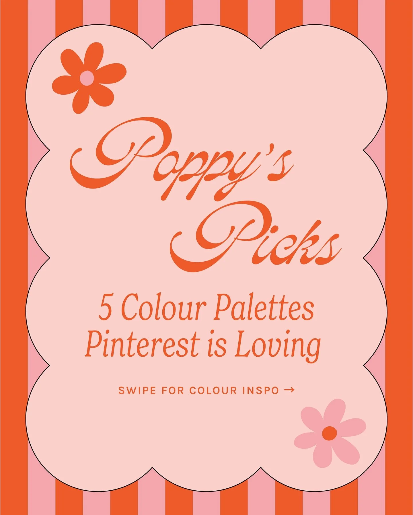 🌸 Poppy&rsquo;s Picks: 5 Colour Palettes Pinterest is Loving 🌸

These bold colour combos are perfect for brands that aren&rsquo;t afraid to stand out ✨ Let me know in the comments which is your fav!

👉 Swipe for inspo + save this post for later!