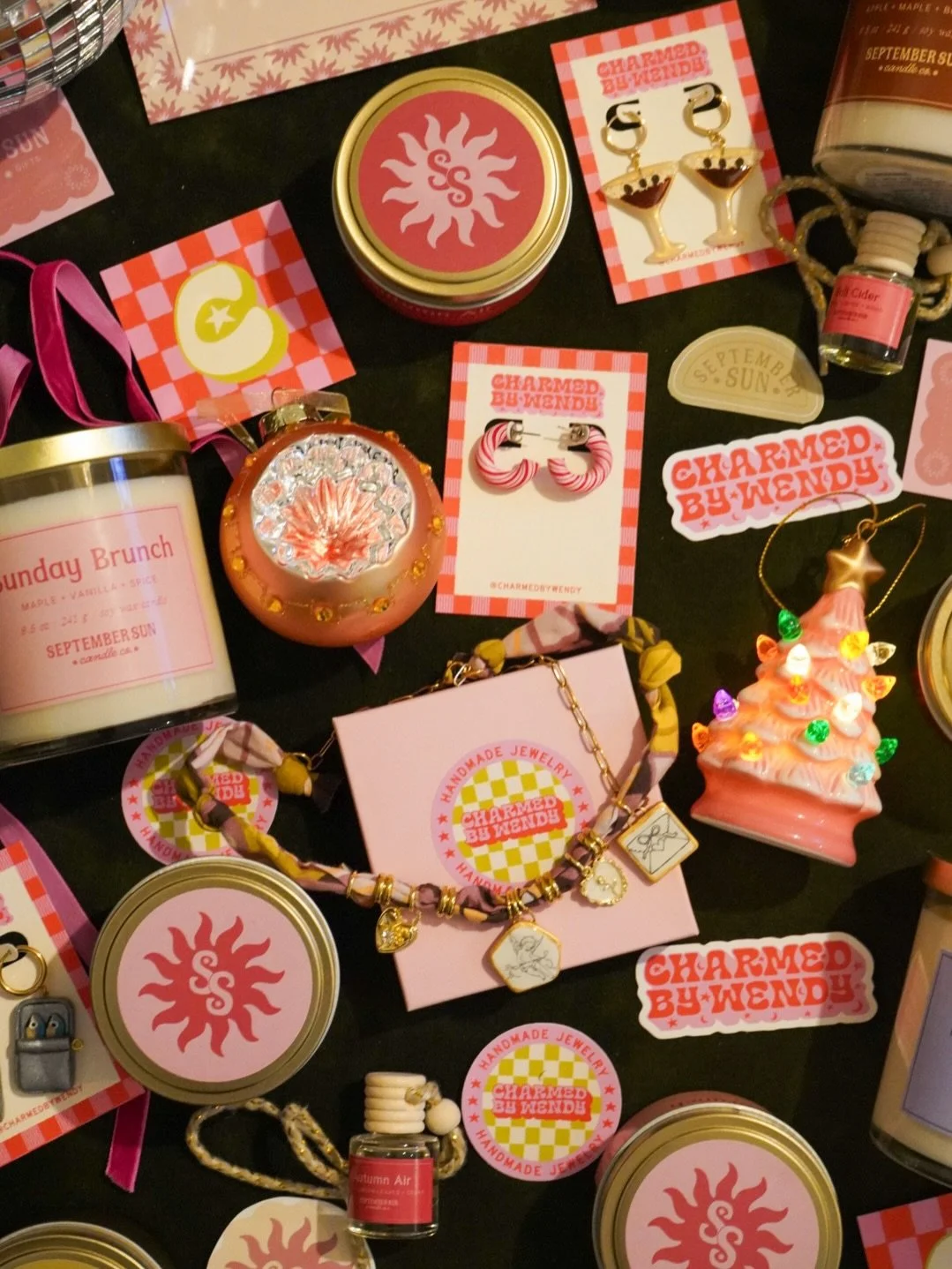 One of my favourite ways to support my clients over the holidays is by actually buying from them and gifting their beautiful products 🎁

Both @charmedbywendy and @septembersuncandleco went through The Flower Field &mdash; from brand strategy to visu