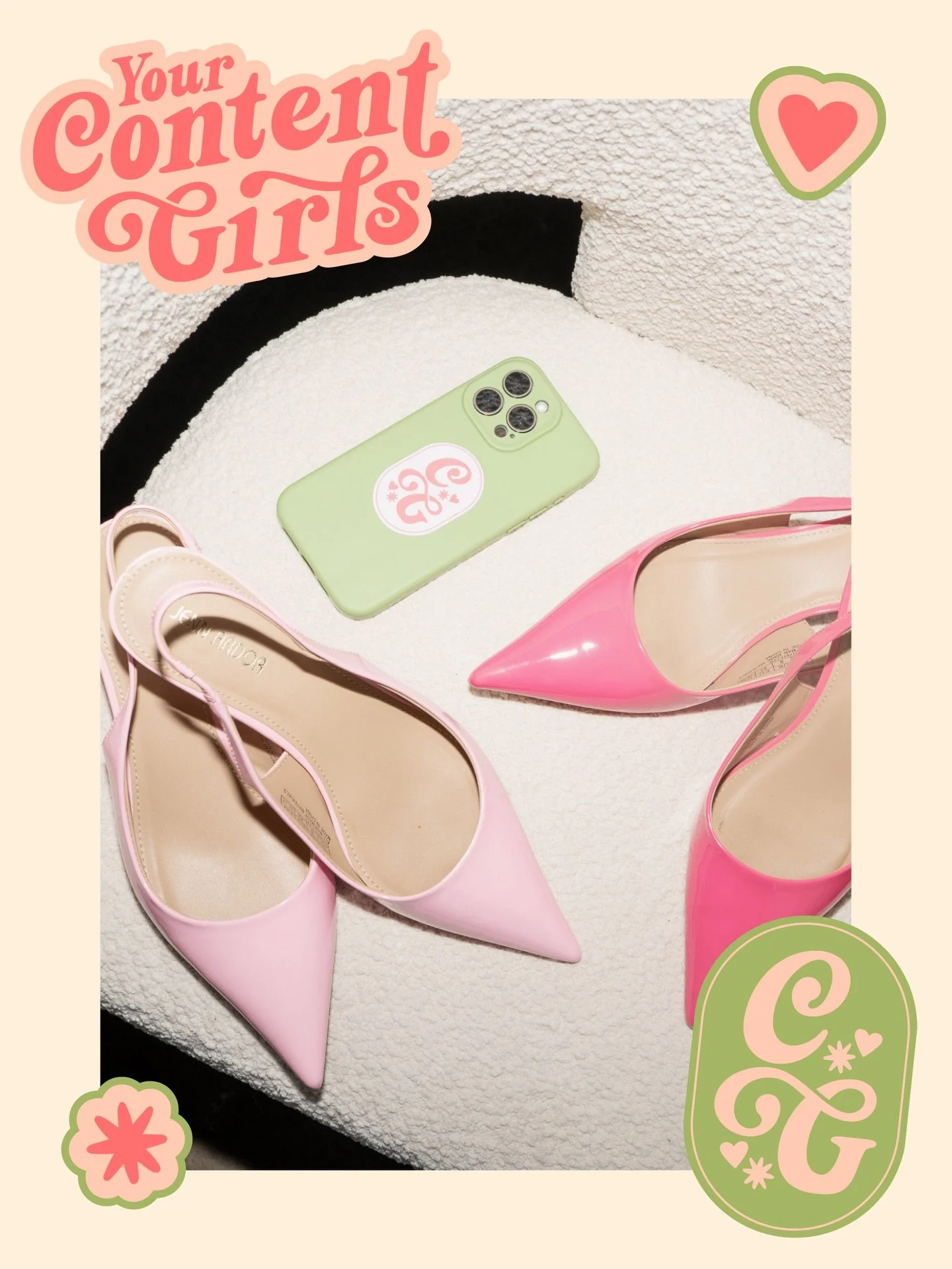 Introducing the official brand reveal for @yourcontentgirls 💍💒

The goal with this brand was to make it feel just like the moments they capture &mdash; real, playful, full of personality and always candid over perfect.

We leaned into bold colour, 