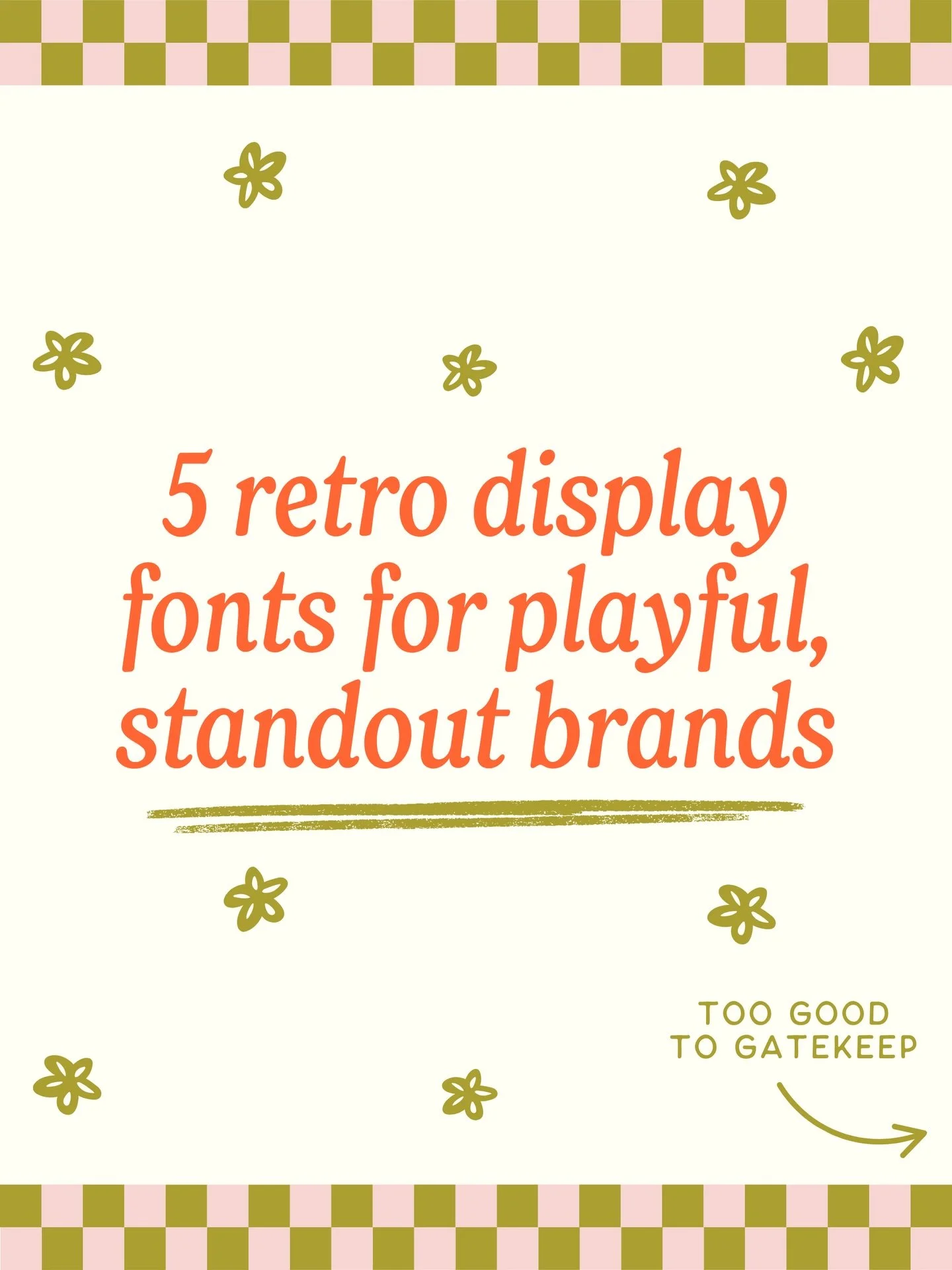 Font exploration is one of my favourite parts of the branding process because it adds so much personality to a brand 🪩

Here&rsquo;s a little retro font crush roundup of a few recent saves on @creativemarket 🌸 I&rsquo;m already thinking about the k