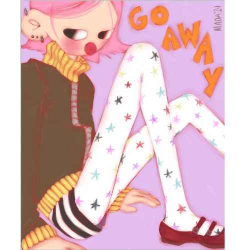 Go Away Print