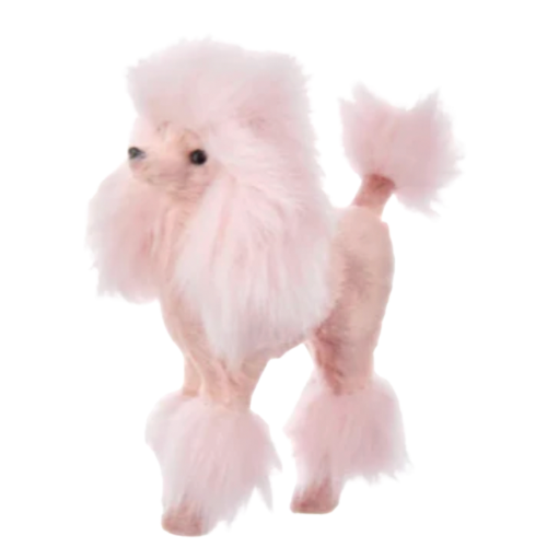 Plush Poodle Ornament