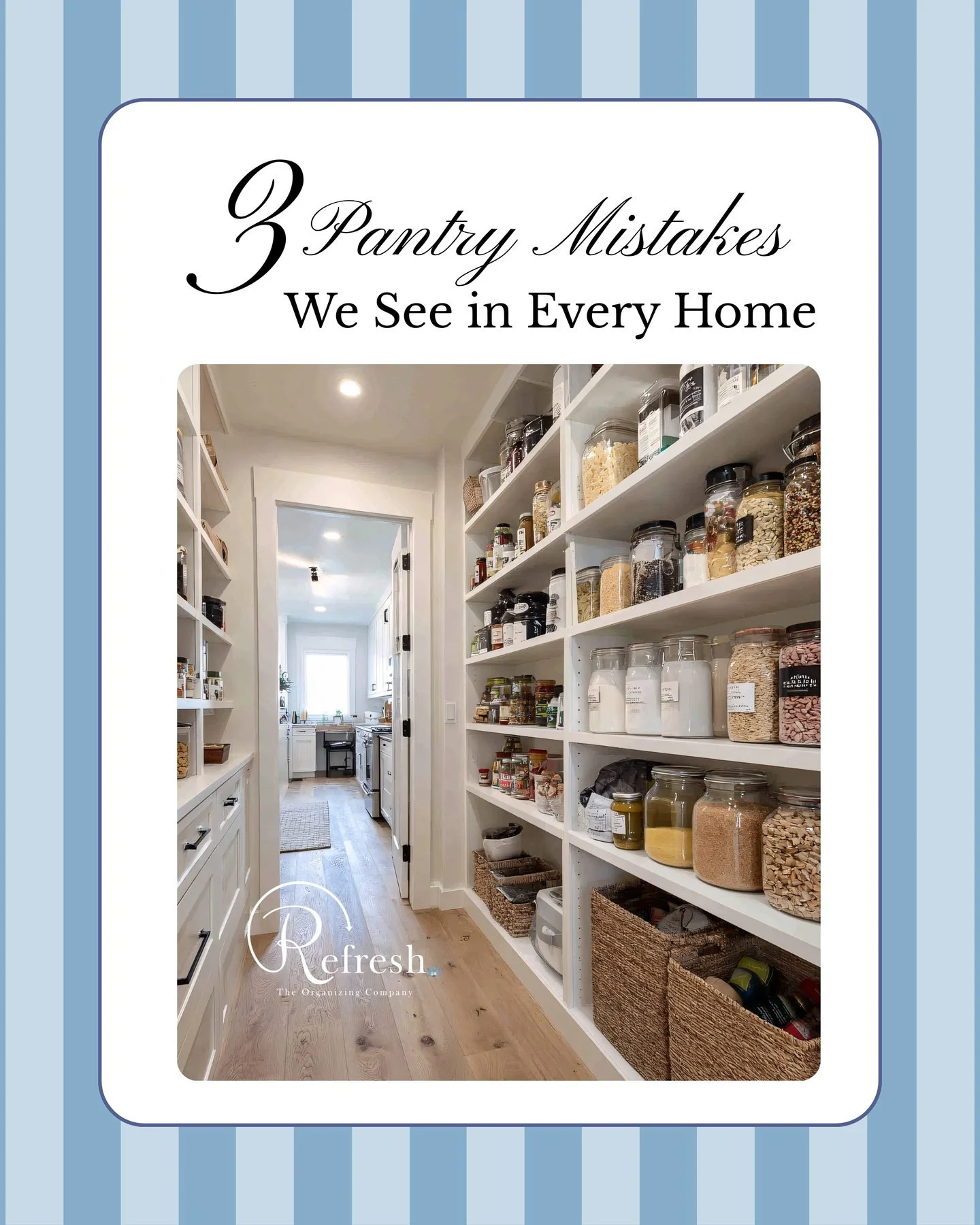 These 3 pantry mistakes keep so many homes stuck in the chaos cycle. The good news? They're all fixable 👏

Swipe through to see how we'd fixed all three in this pantry transformation ➡️

Ready to stop fighting with your pantry every morning? DM 'PAN