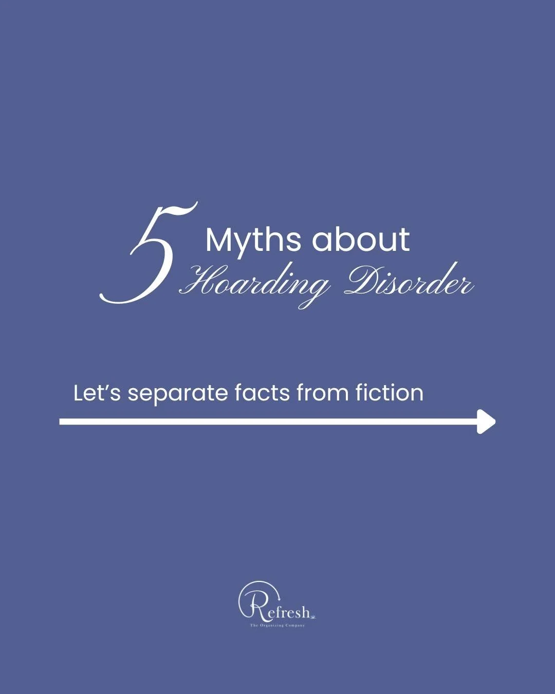 There's so much misunderstanding around hoarding disorder. It's not laziness, it's not just being messy, and it's definitely not something that gets fixed with a one-time cleanout. 

It's a real mental health condition that deserves compassion, not j