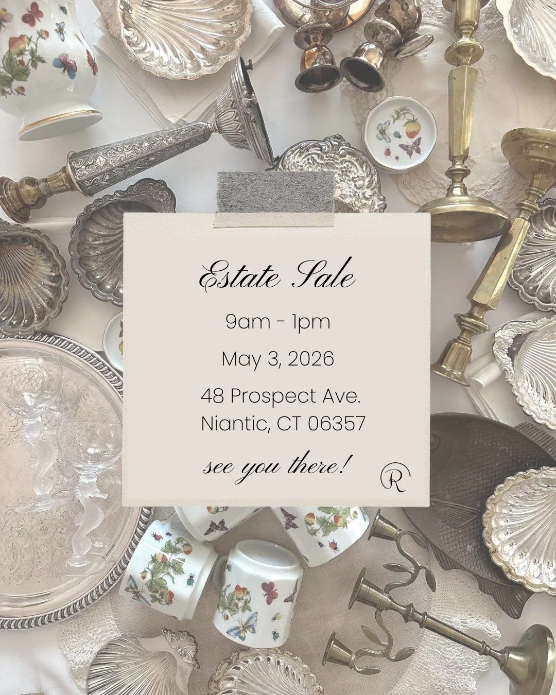 Estate sales can feel overwhelming &mdash; whether you're helping a loved one downsize or saying goodbye to a family home. But they can also be a way to honor a lifetime of treasures and give them new stories to tell.

Join us May 3rd, 9am-1pm at 48 