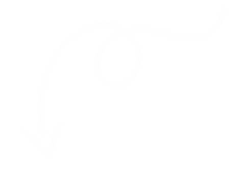 An empty, light gray background with a white, curved arrow pointing downward on the left side.