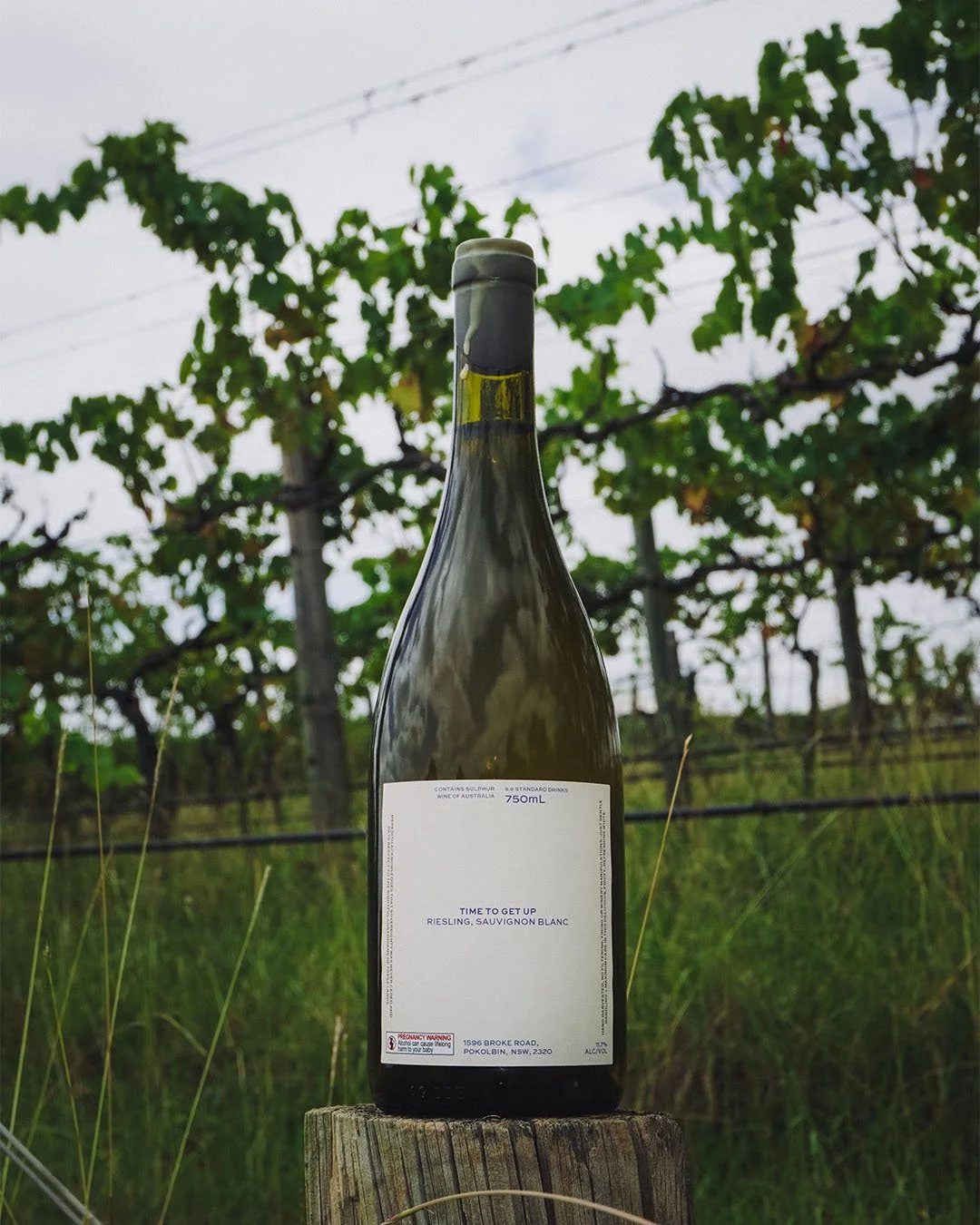 Time To Get Up white blend Riesling Sauvignon Blanc blend Tumbarumba wine region Fresh and juicy white wine Vibrant wine packaging