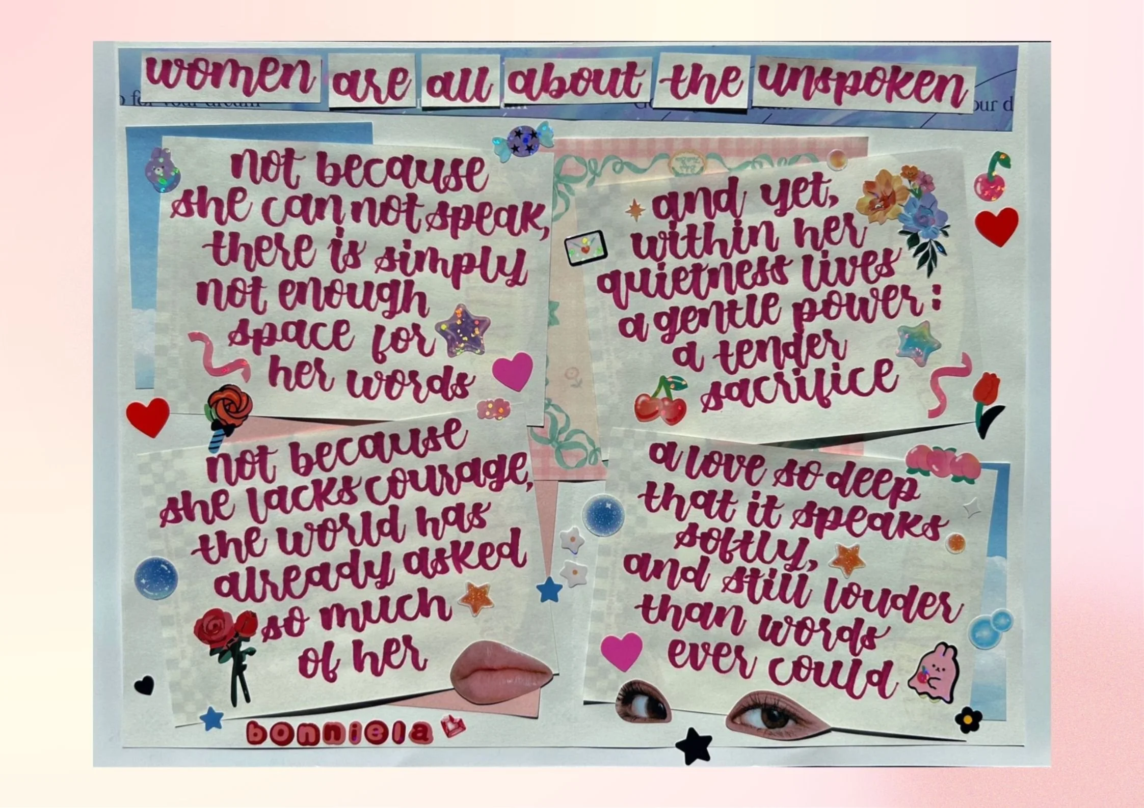  Women are all about the unspoken - Bonniela 