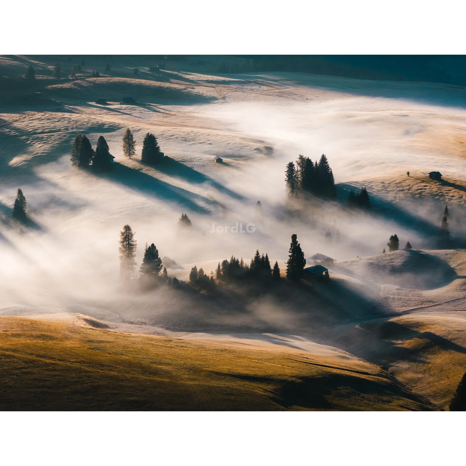 Long Shadows Above The Mist — Alpe-di-Siusi — Photographic Print ...