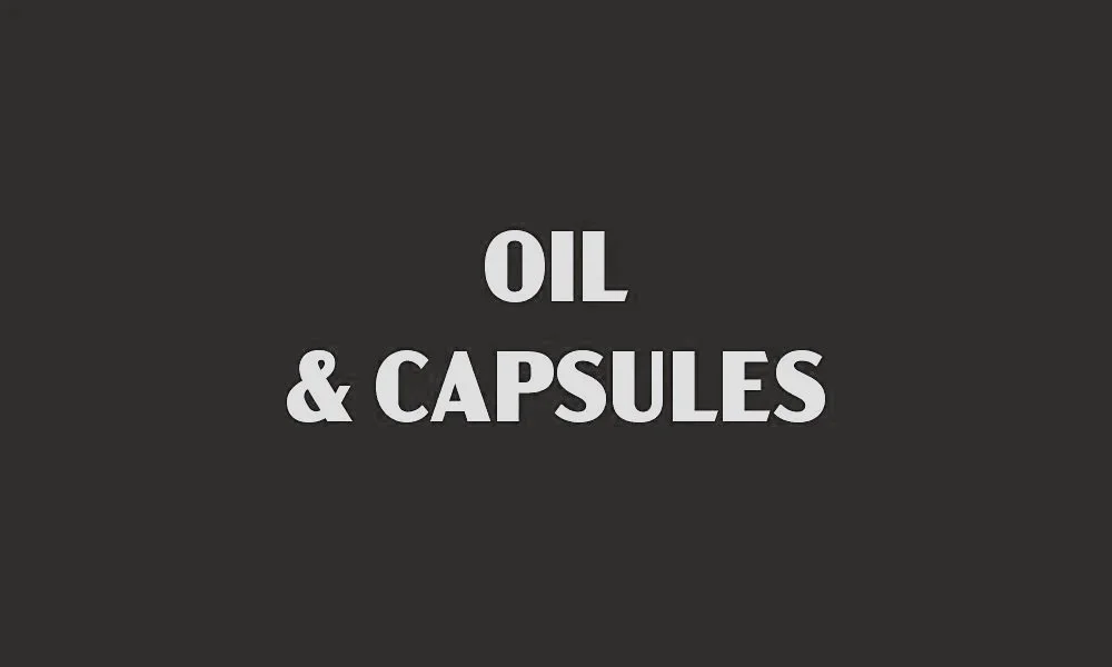 Shop Cannabis Products: OILS and CAPSULES