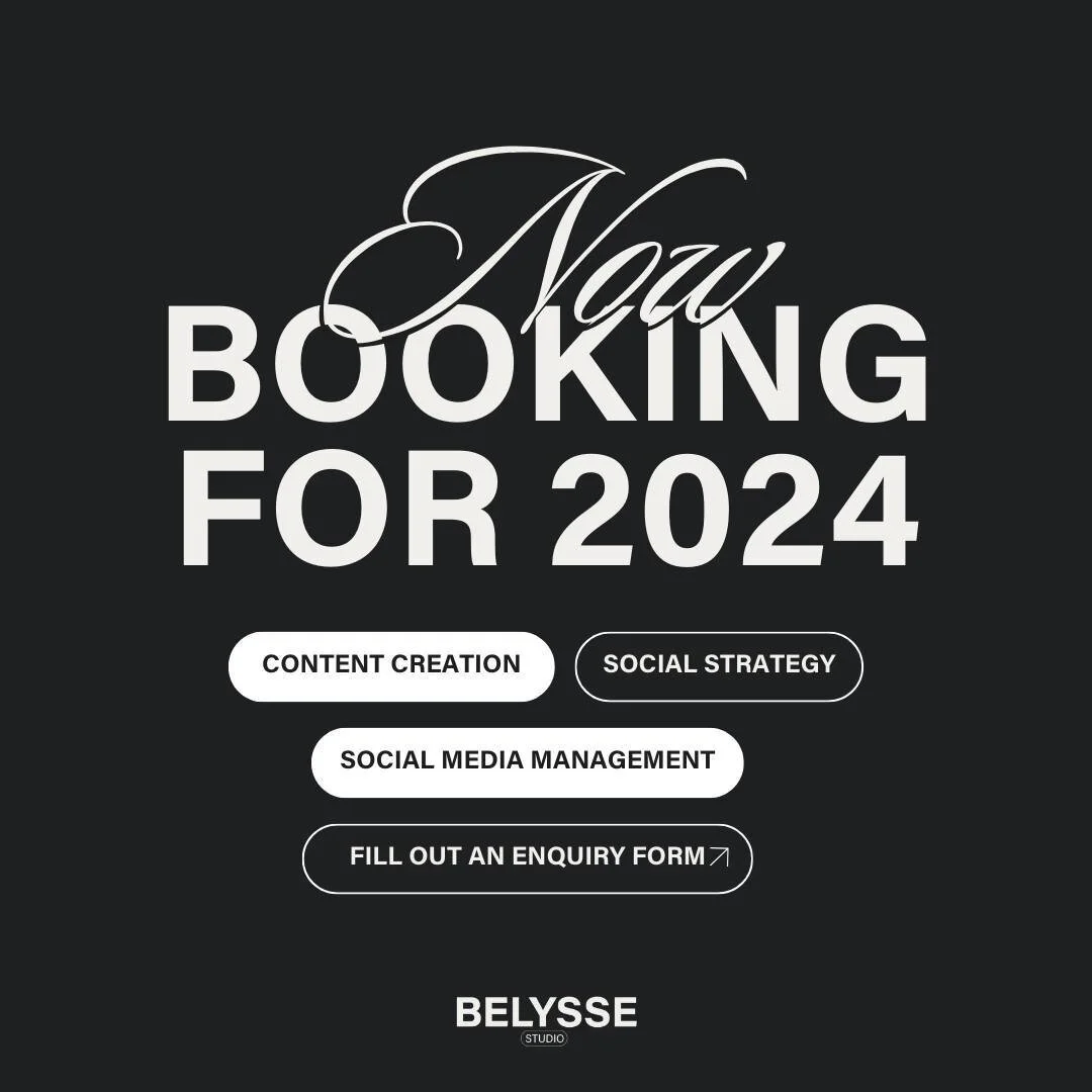 It's 2024. 

It's time to pursue your business goals, and we might be the hidden gem that will unlock your success. 🔓

At Belysse Studio, we're not just about managing your social media accounts; we're here to bring your dreams and visions to life. 