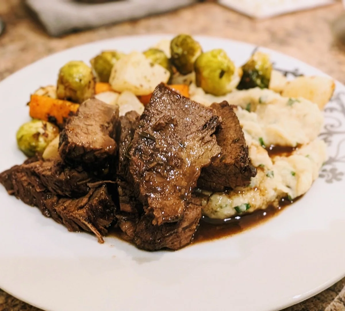 Slow-Braised Beef Brisket , Slow Braised Beef Brisket And Rosemary ...